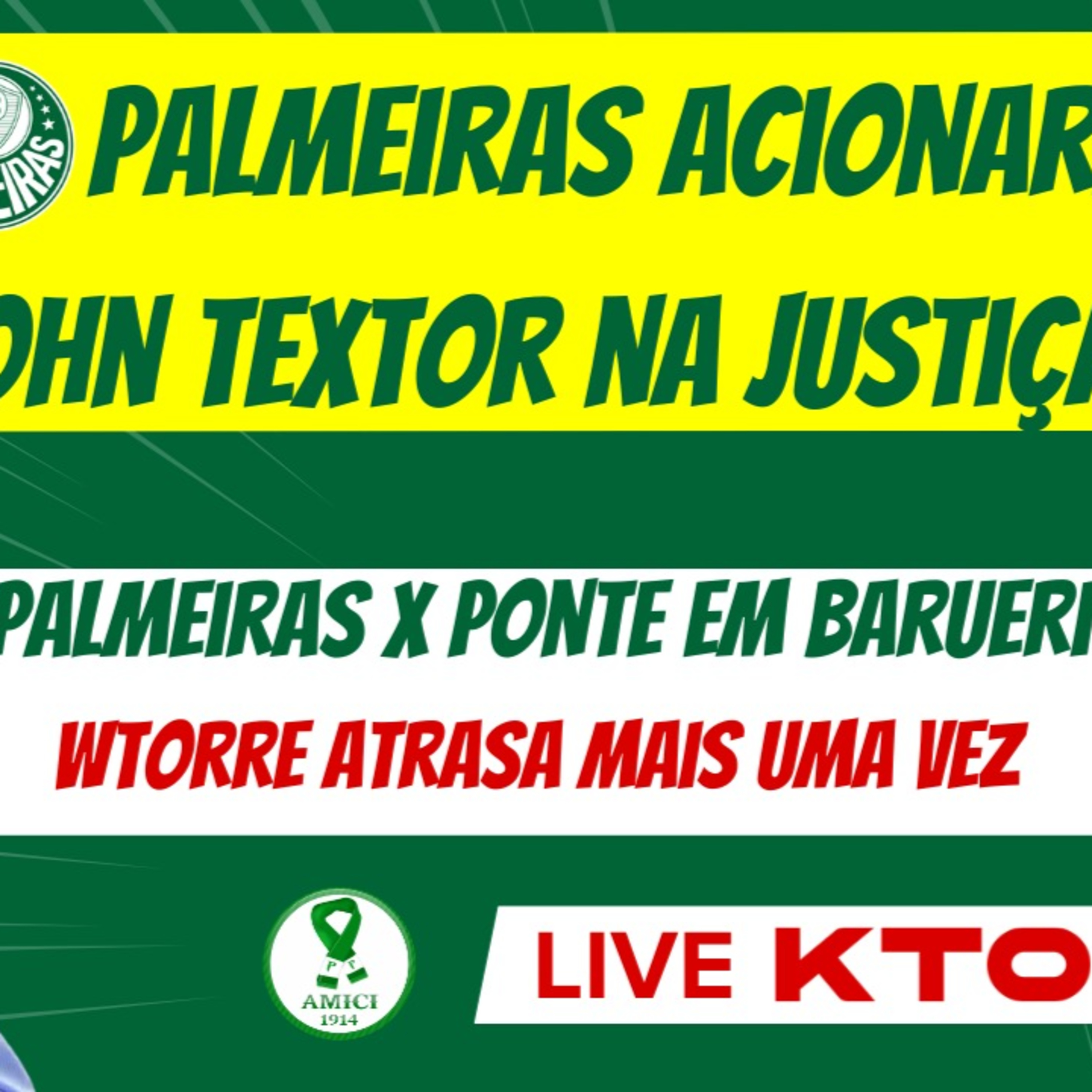 AO VIVO _ PALMEIRAS REBATE FALA DE JOHN TEXTOR _ WTORRE ATRASA ENTREGA DO ALLIANZ PARQUE NOVAMENTE