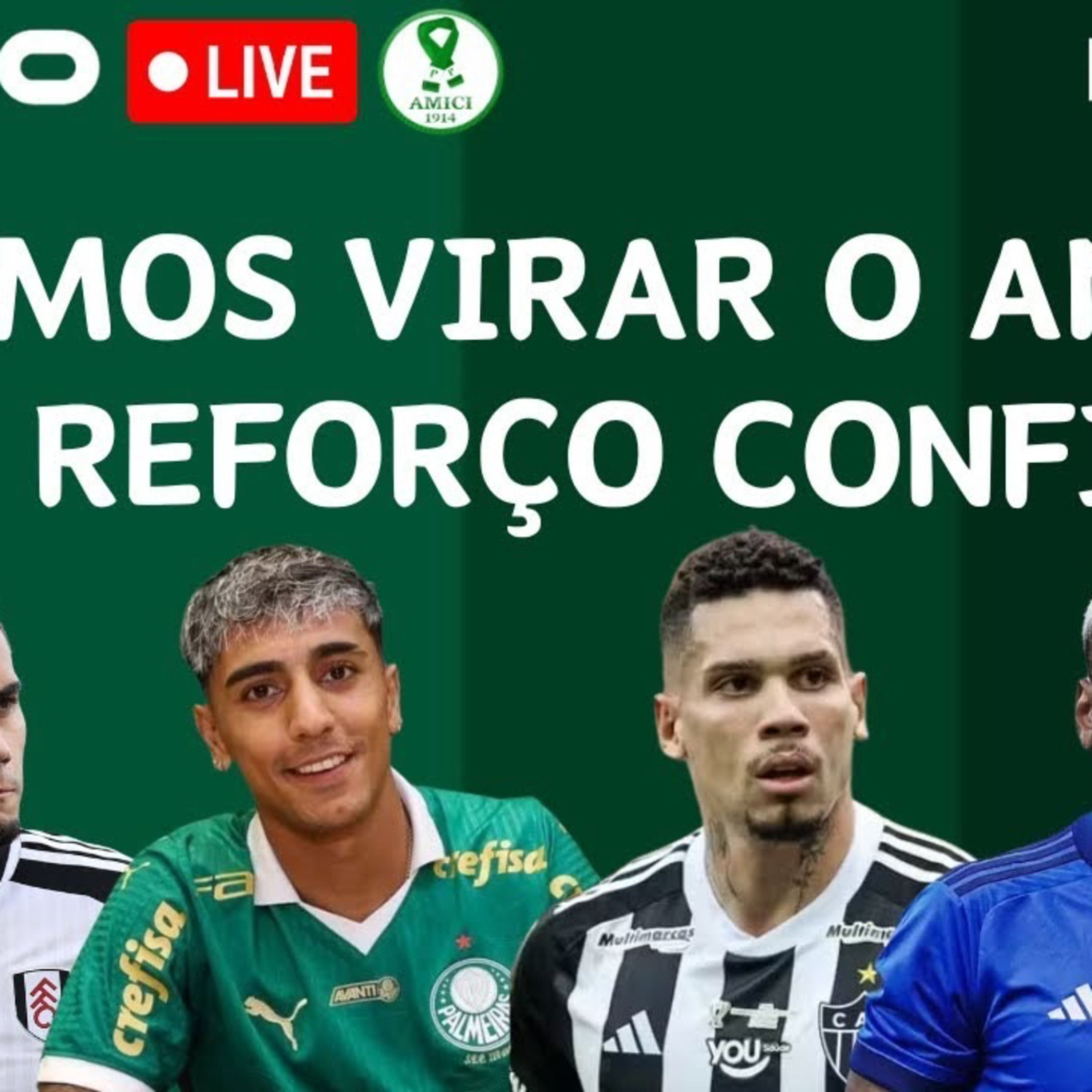AO VIVO _ PALMEIRAS E AS ESPECULAÇÕES NO MERCADO DA BOLA _ SÓ FACUNDO TORRES CONFIRMADO episode artwork