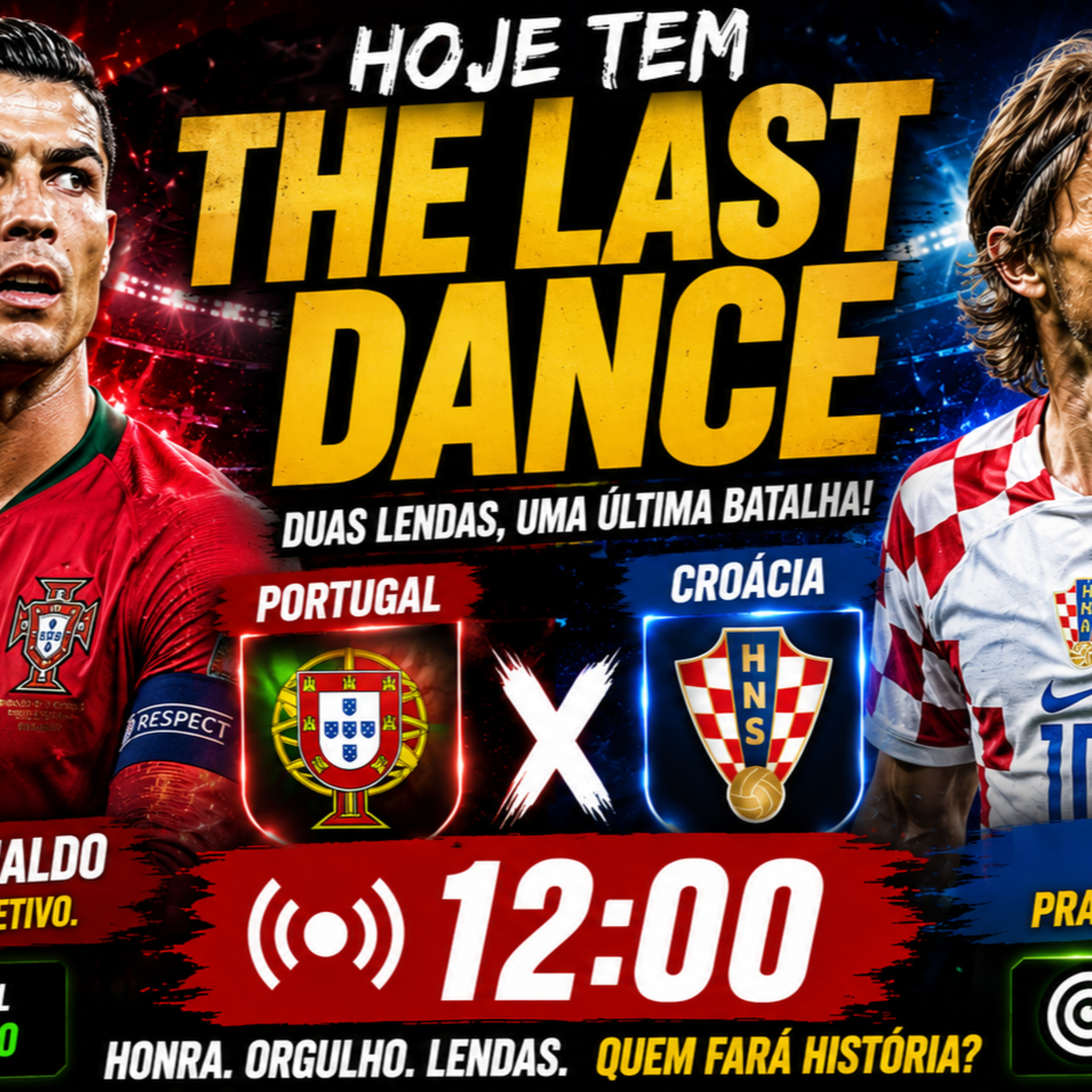🔥 THE LAST DANCE! CRISTIANO RONALDO x MODRIĆ | PORTUGAL x CROÁCIA PROMETE SER HISTÓRICO! episode artwork