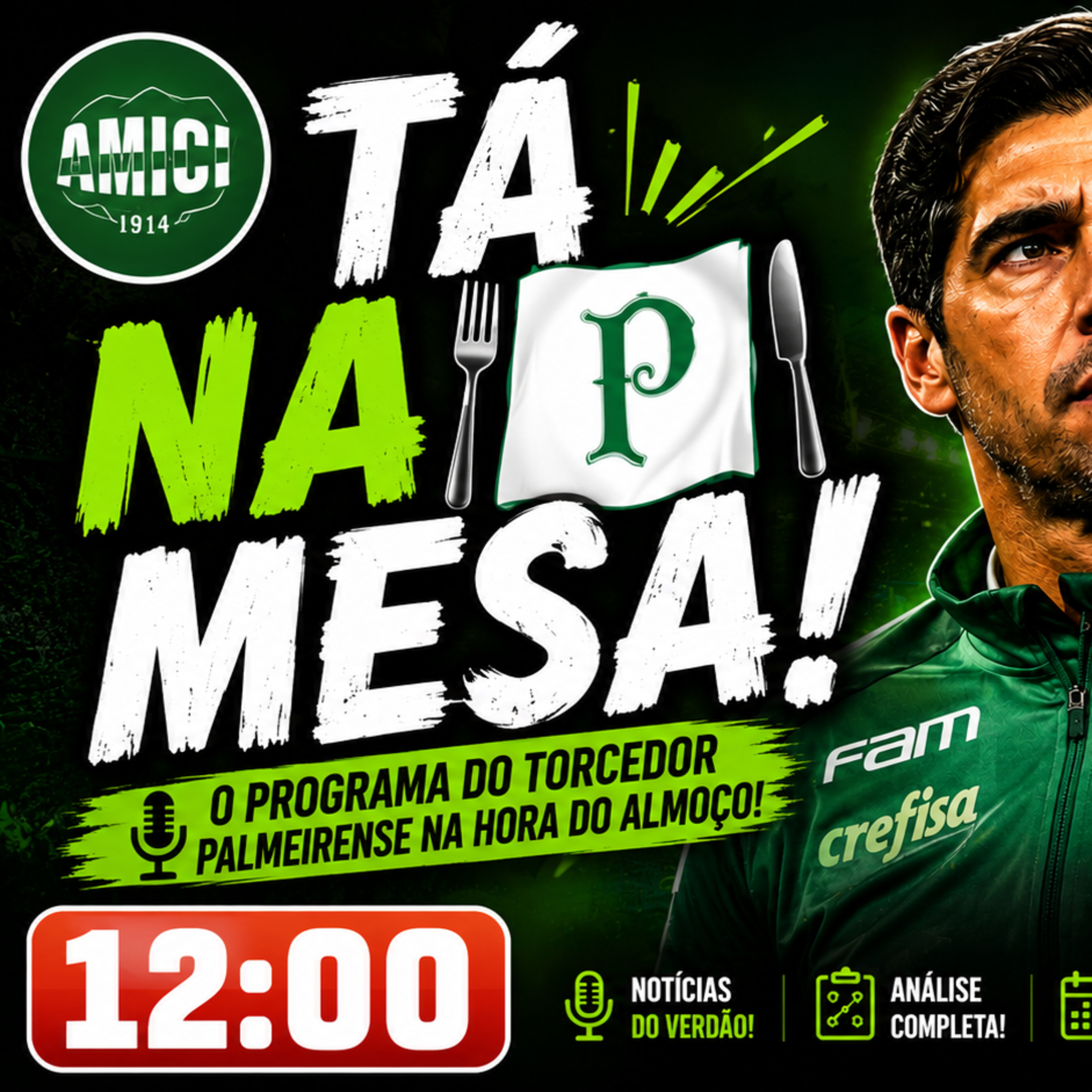 🍽️ TÁ NA MESA! Abel Inicia a Preparação do Palmeiras para o 1º Jogo no NUBANK PARQUE! episode artwork