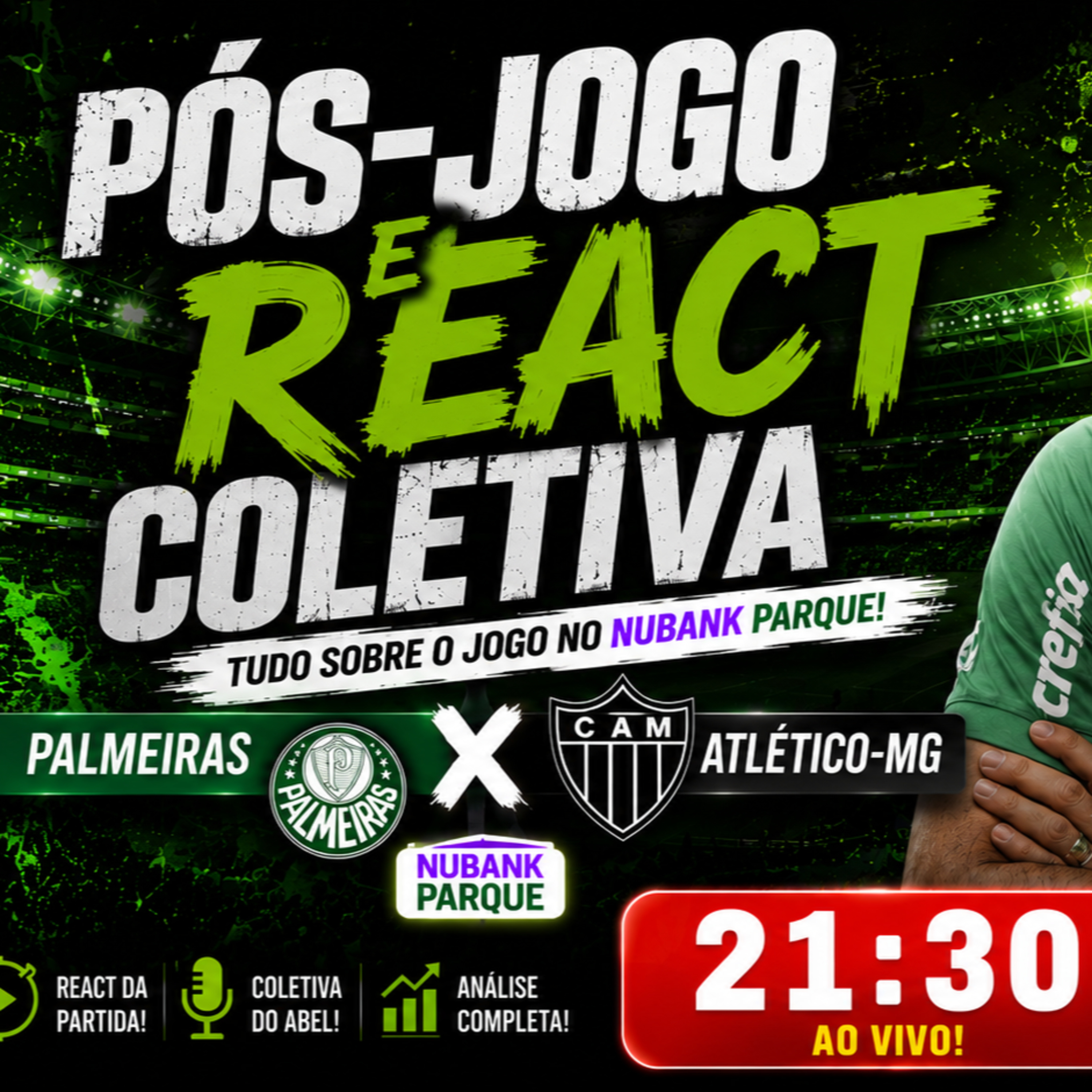 🚨 PÓS-JOGO PALMEIRAS x ATLÉTICO-MG! React da Coletiva de Abel Ferreira e Análise Completa! episode artwork