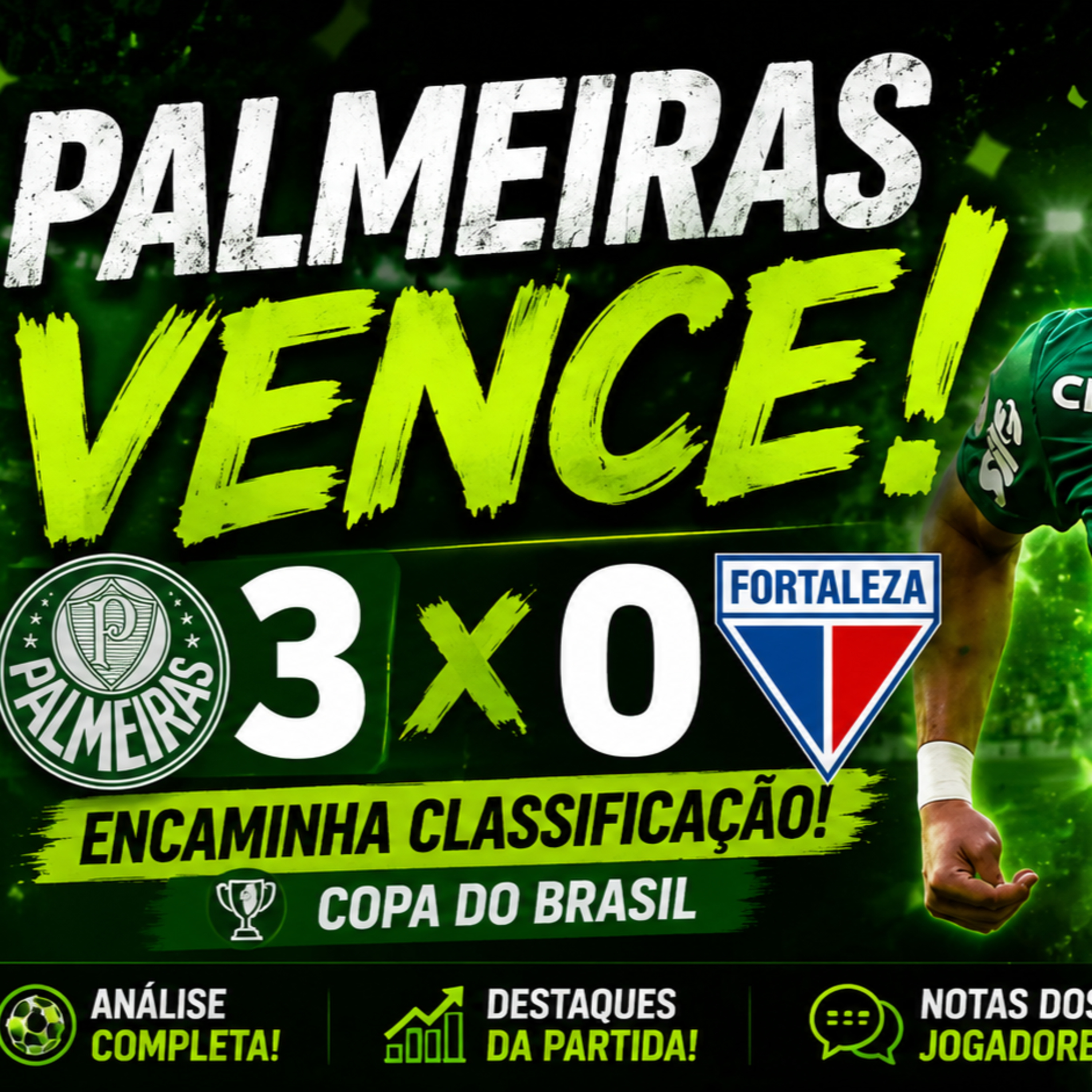 🔥 PALMEIRAS ATROPELA! Verdão faz 3x0 no Fortaleza e encaminha a classificação | AO VIVO 12:15 episode artwork
