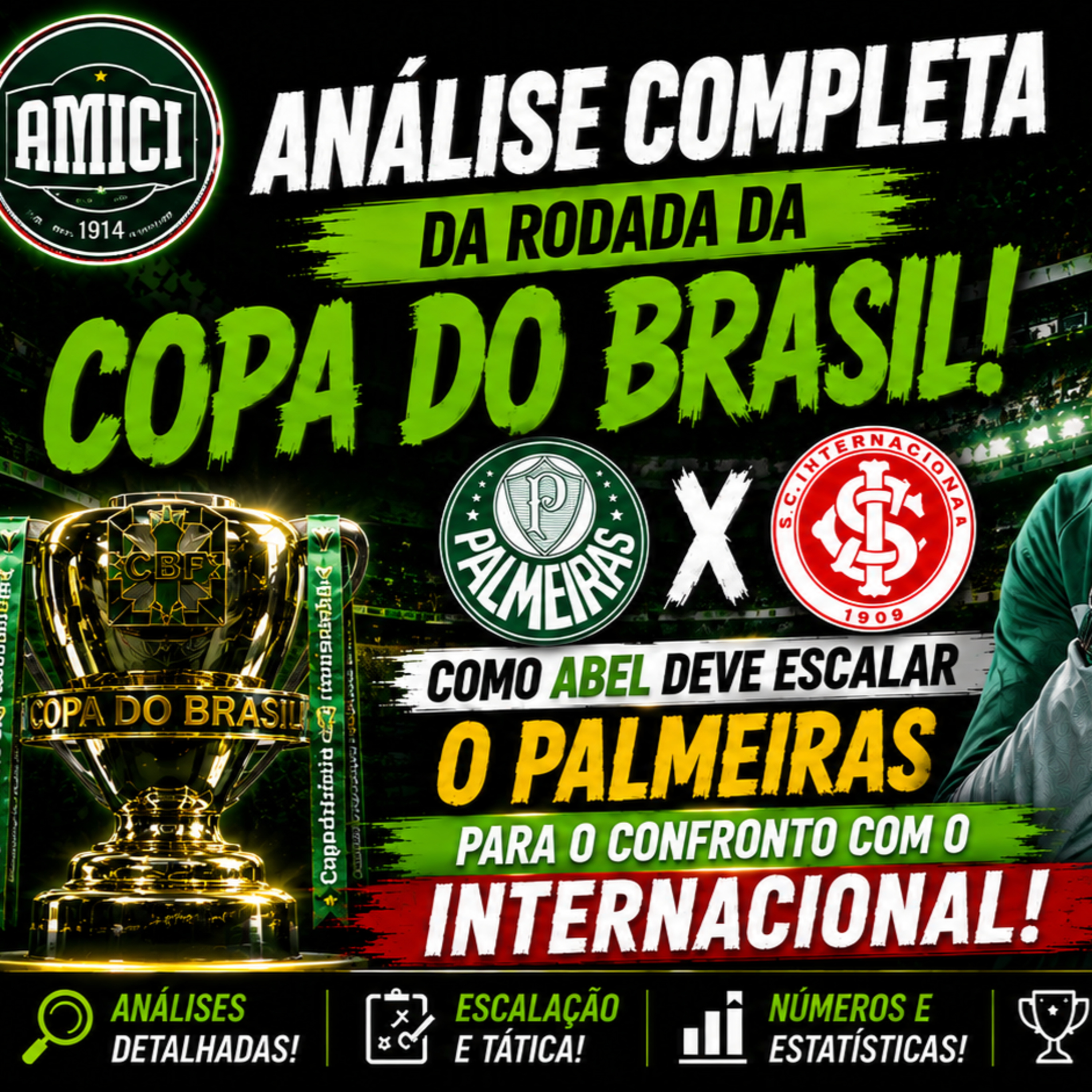 🚨 PALMEIRAS x INTERNACIONAL! Como Abel Ferreira deve escalar o Verdão? | AO VIVO 12:00 episode artwork
