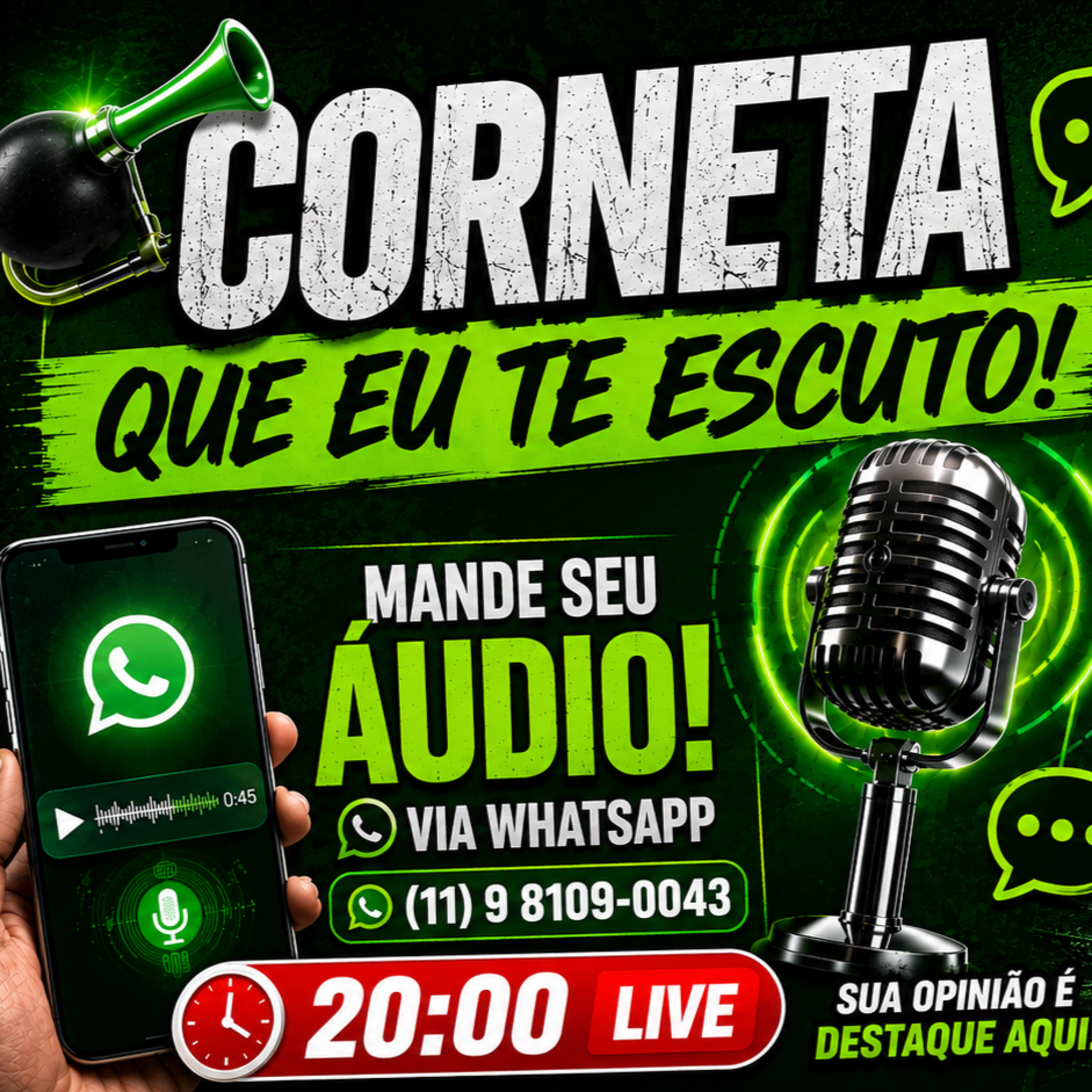 PALMEIRAS EMPATA E VAI DECIDIR FORA! 😱🔥 | CORNETA QUE EU TE ESCUTO! #Palmeiras #Libertadores