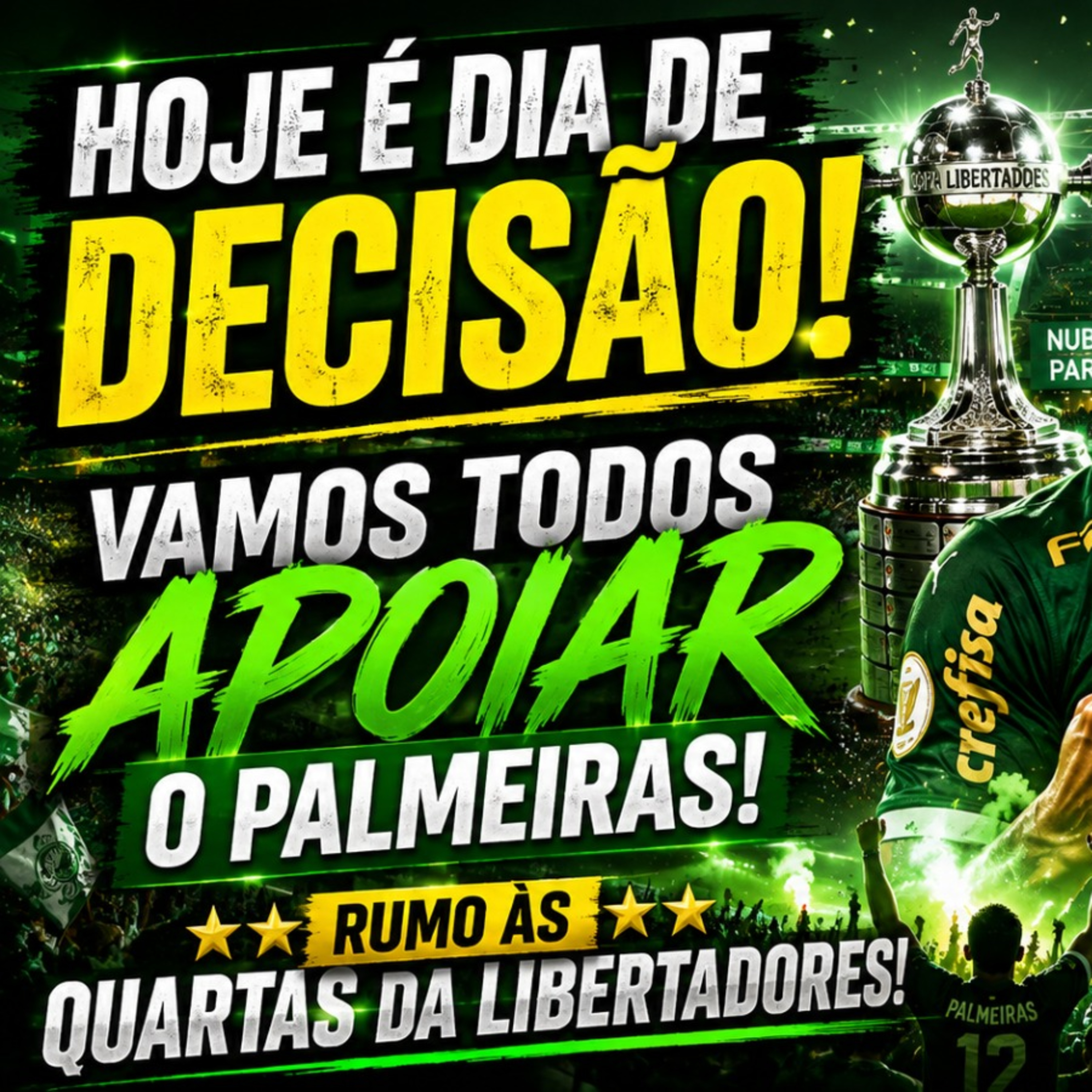 🔥 É DECISÃO NA LIBERTADORES! PALMEIRAS VAI EM BUSCA DA VAGA NAS QUARTAS!