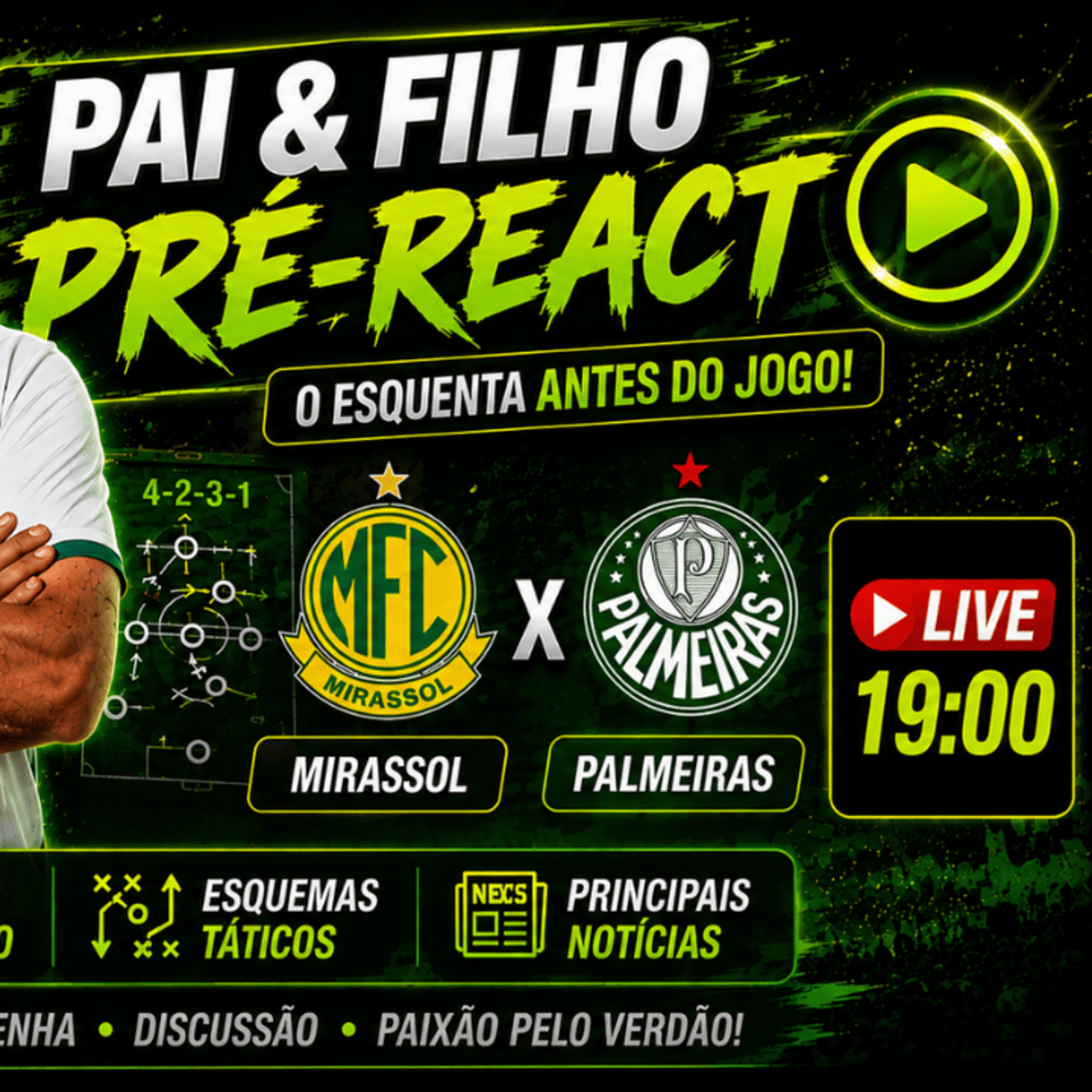 MIRASSOL X PALMEIRAS 🔥 PROVÁVEL ESCALAÇÃO E ÚLTIMAS NOTÍCIAS | PRÉ-REACT
