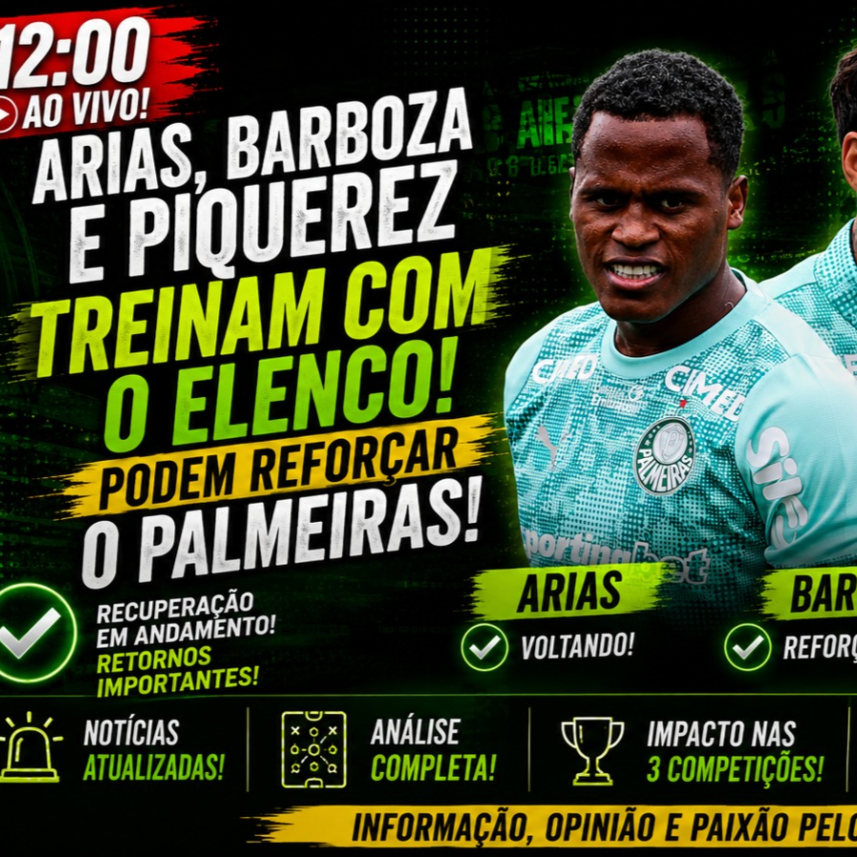 REFORÇOS CHEGANDO? 🔥 ARIAS, BARBOZA E PIQUEREZ PODEM VOLTAR AO PALMEIRAS!