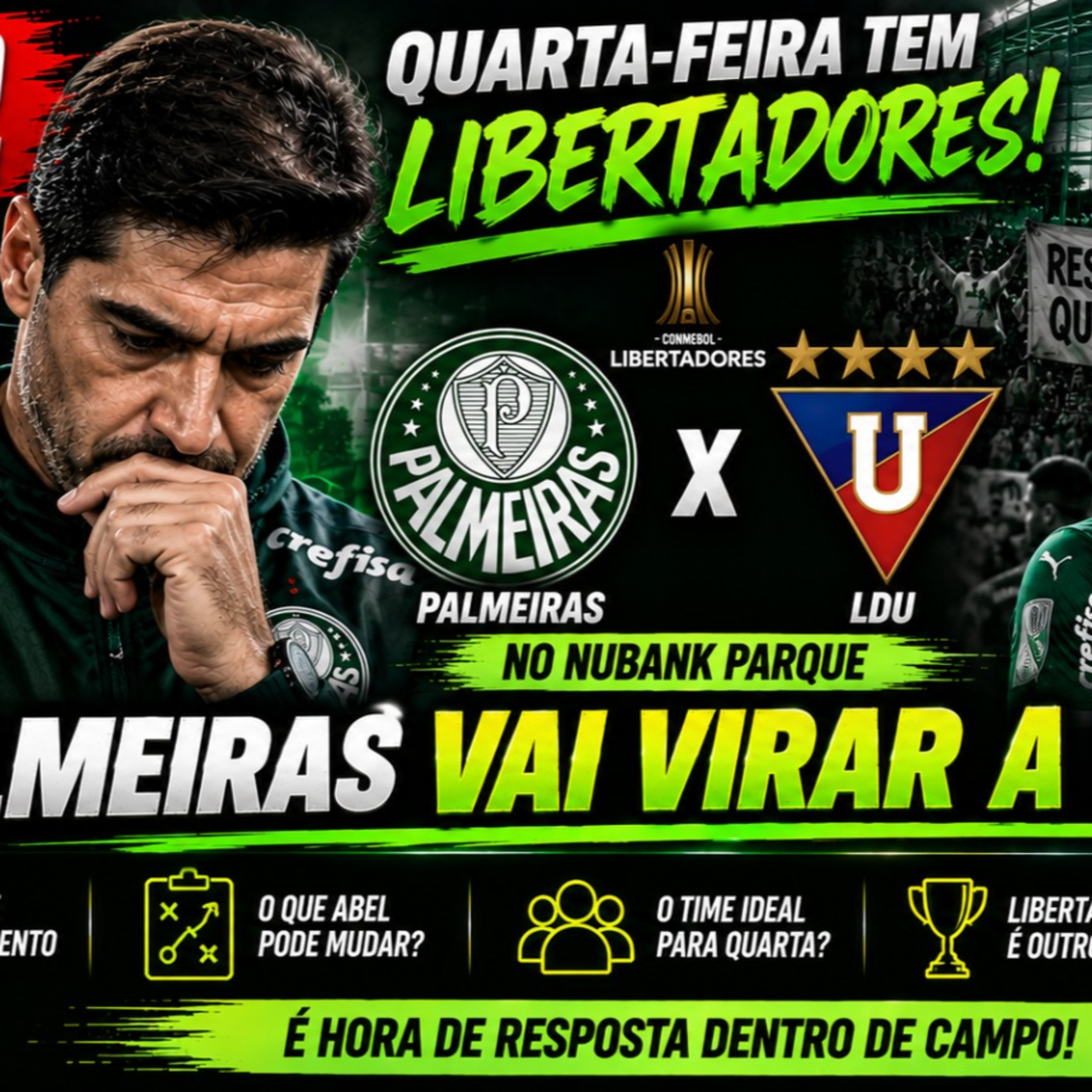 🚨 PALMEIRAS x LDU: VAI VIRAR A CHAVE? LIBERTADORES CHEGA EM MOMENTO DE PRESSÃO! episode artwork