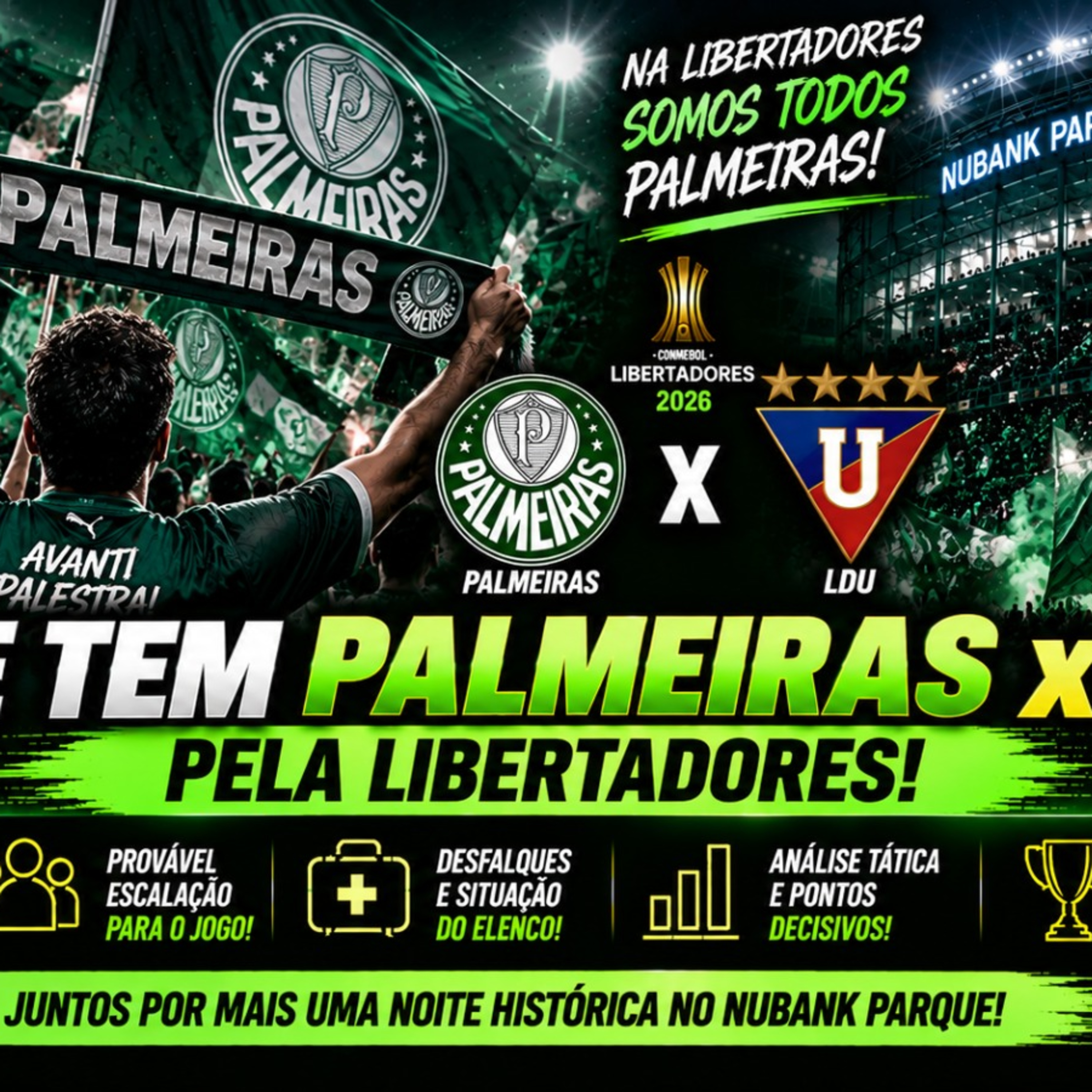 🔥 HOJE TEM PALMEIRAS x LDU! Provável Escalação e TUDO Sobre a Decisão na Libertadores! episode artwork