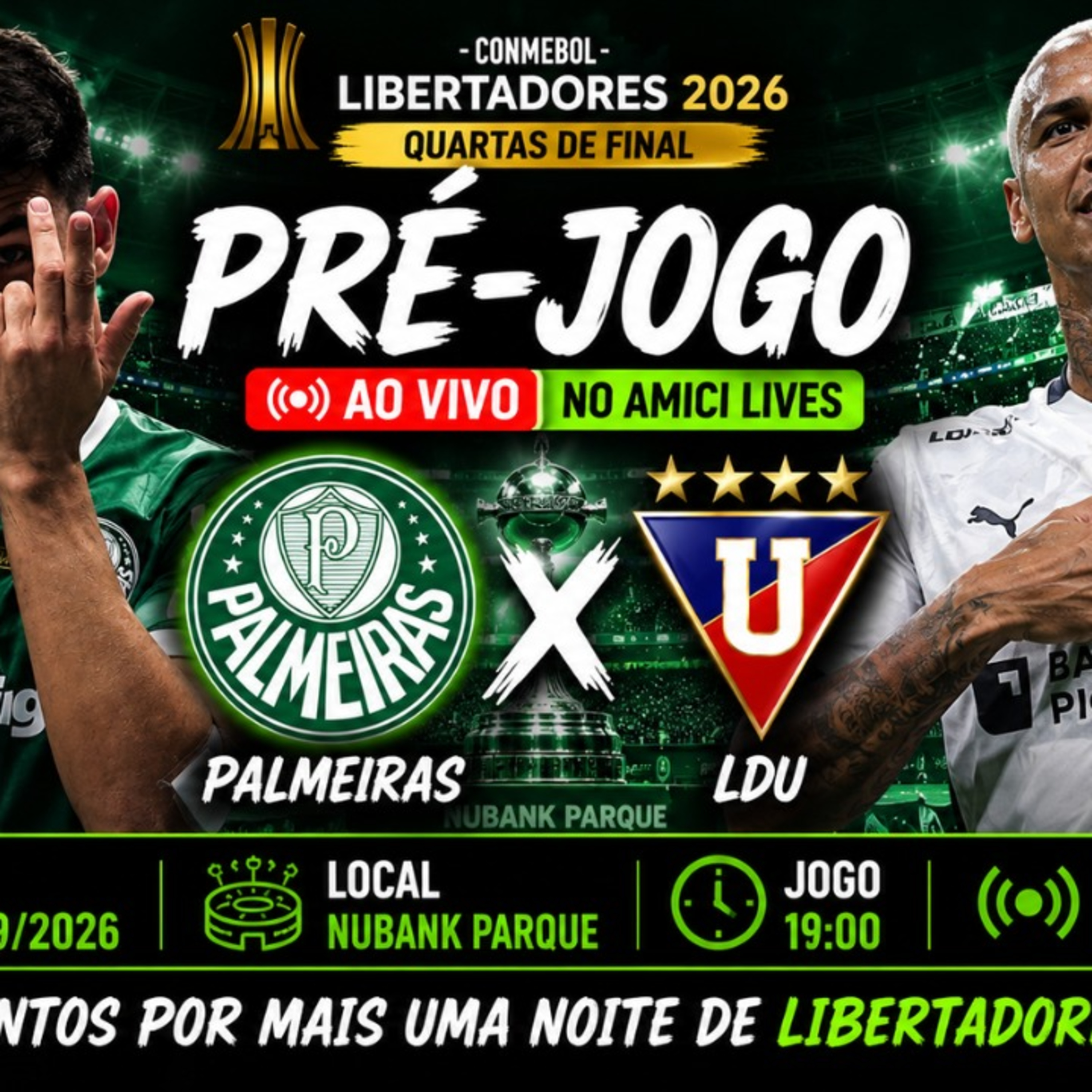 🔴 AO VIVO | PALMEIRAS X LDU | PRÉ-JOGO: NOITE DE LIBERTADORES NO NUBANK PARQUE! episode artwork