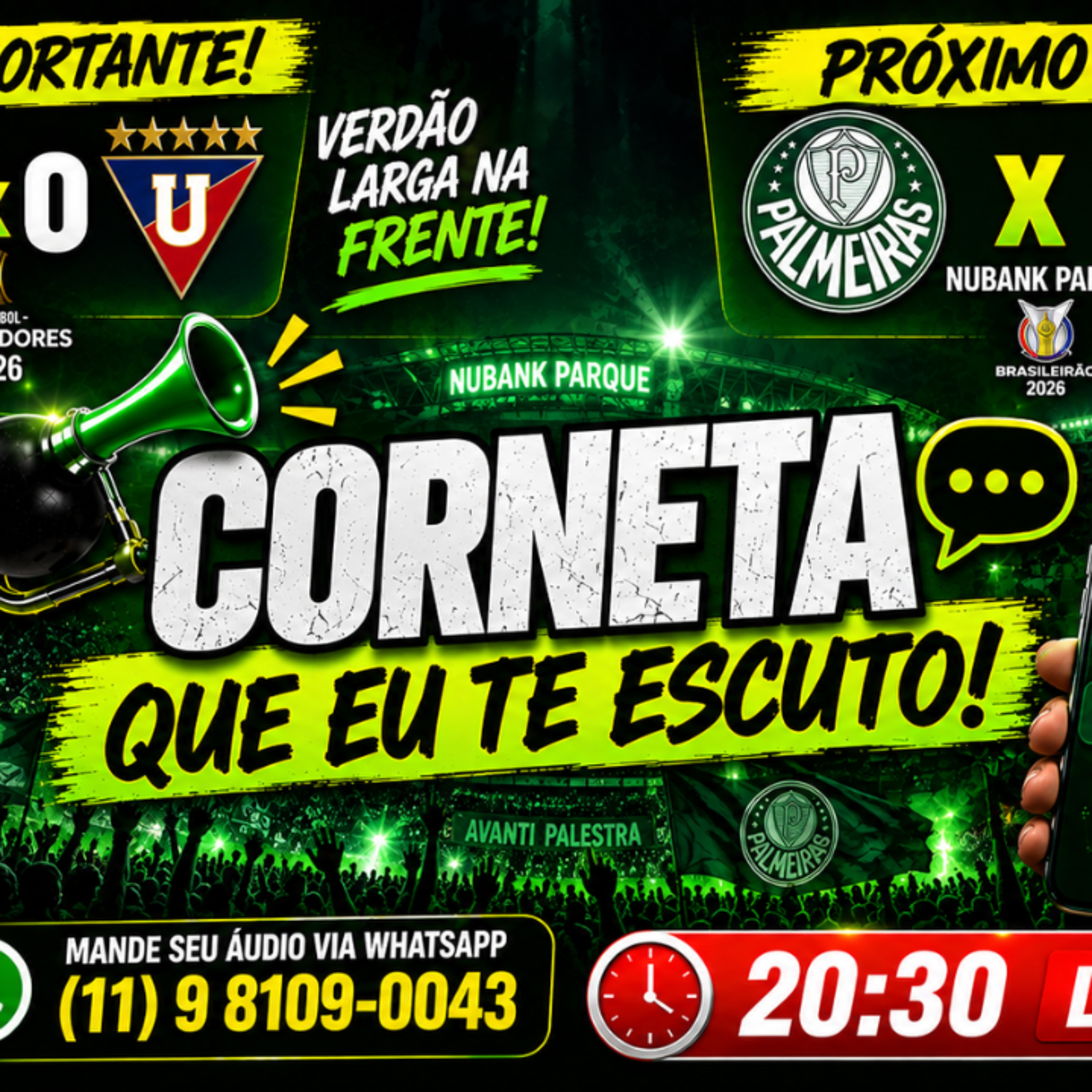 PALMEIRAS VENCE A LDU! 🔥 E AGORA TEM CHOQUE-REI! | VOCÊ MANDA NA LIVE! 🎙️ episode artwork
