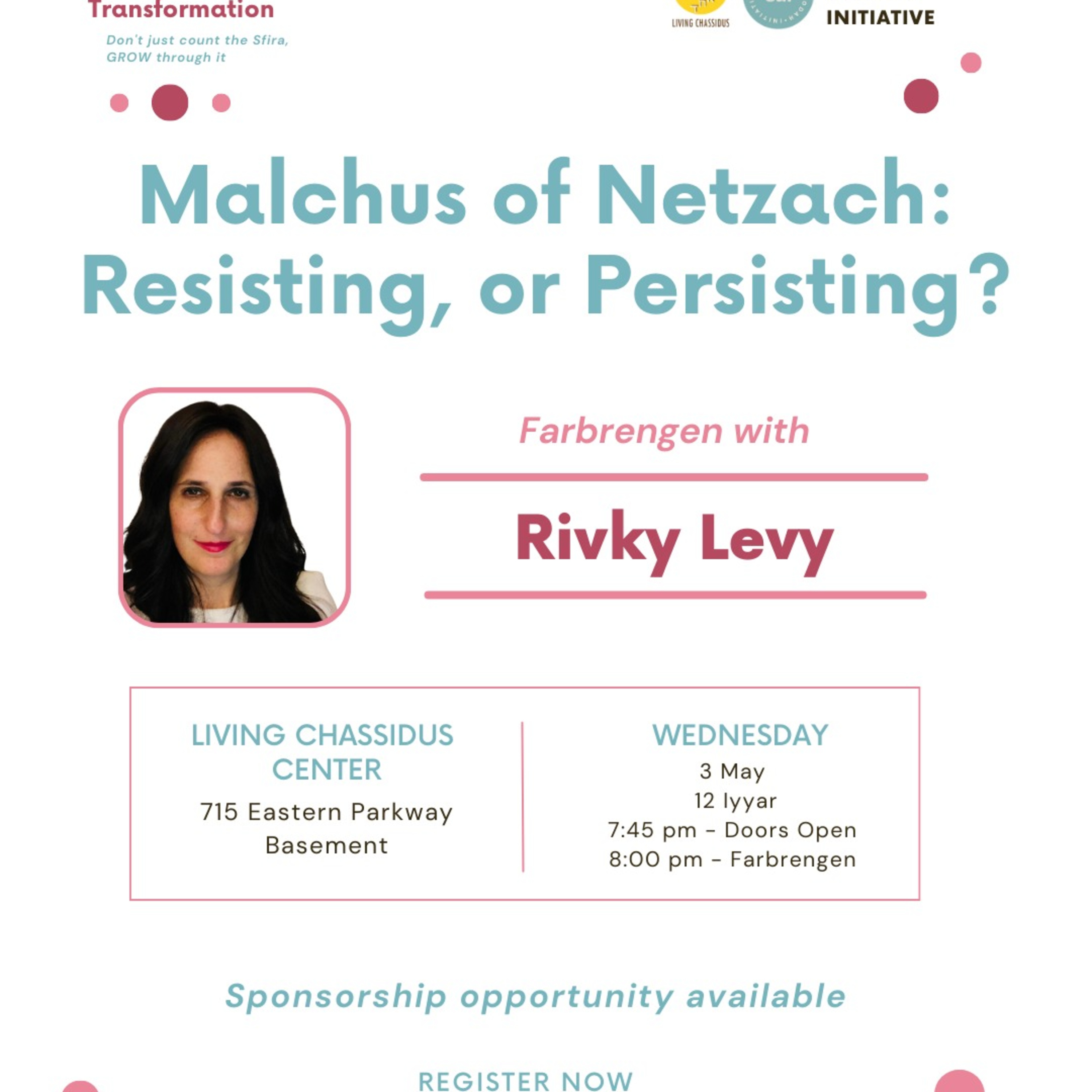 SAI Sefira: Malchus of Netzach: Resisting or Persisting with Rivky Levy episode artwork