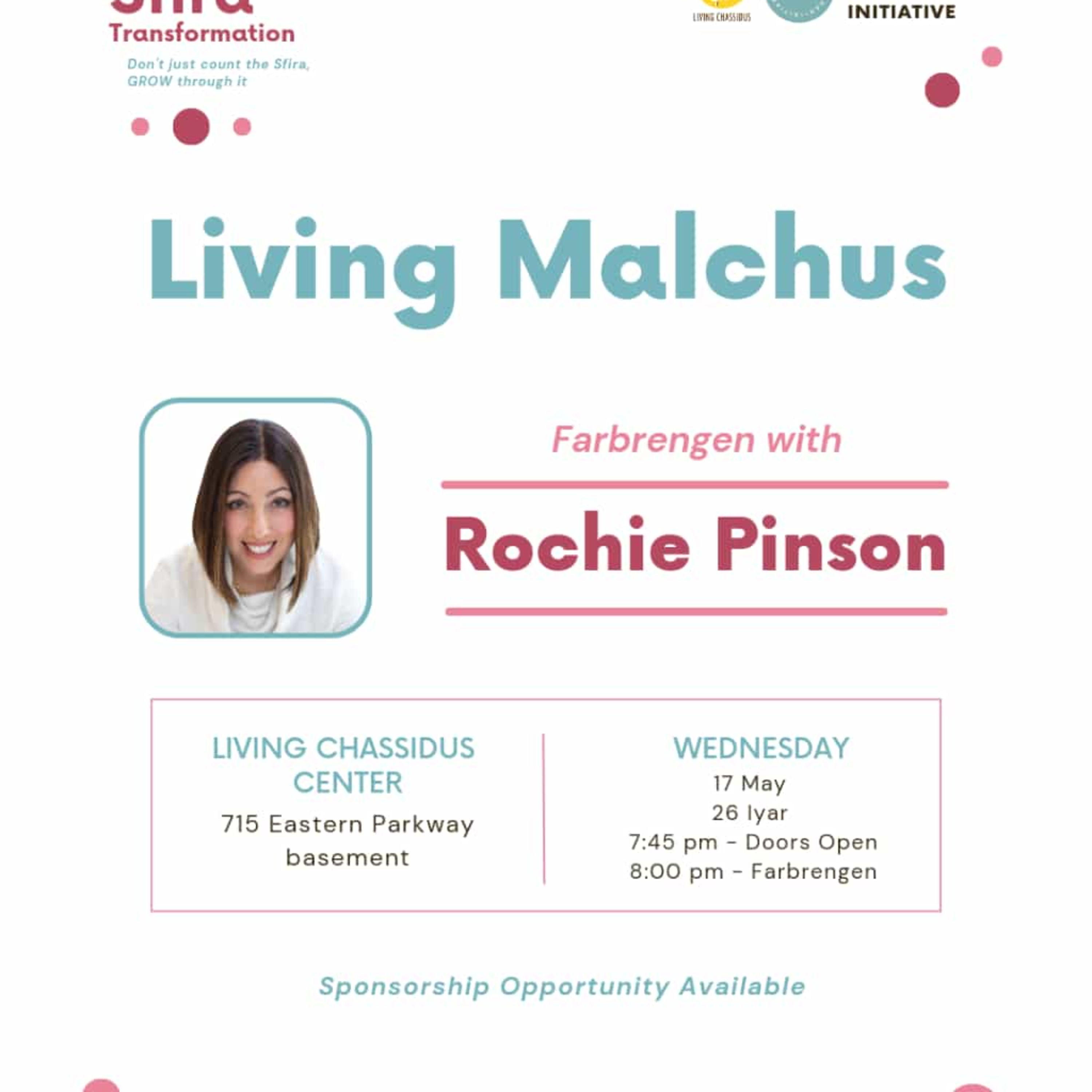 SAI Sefira: Living Malchus - Farbrengen with Rochie Pinson episode artwork