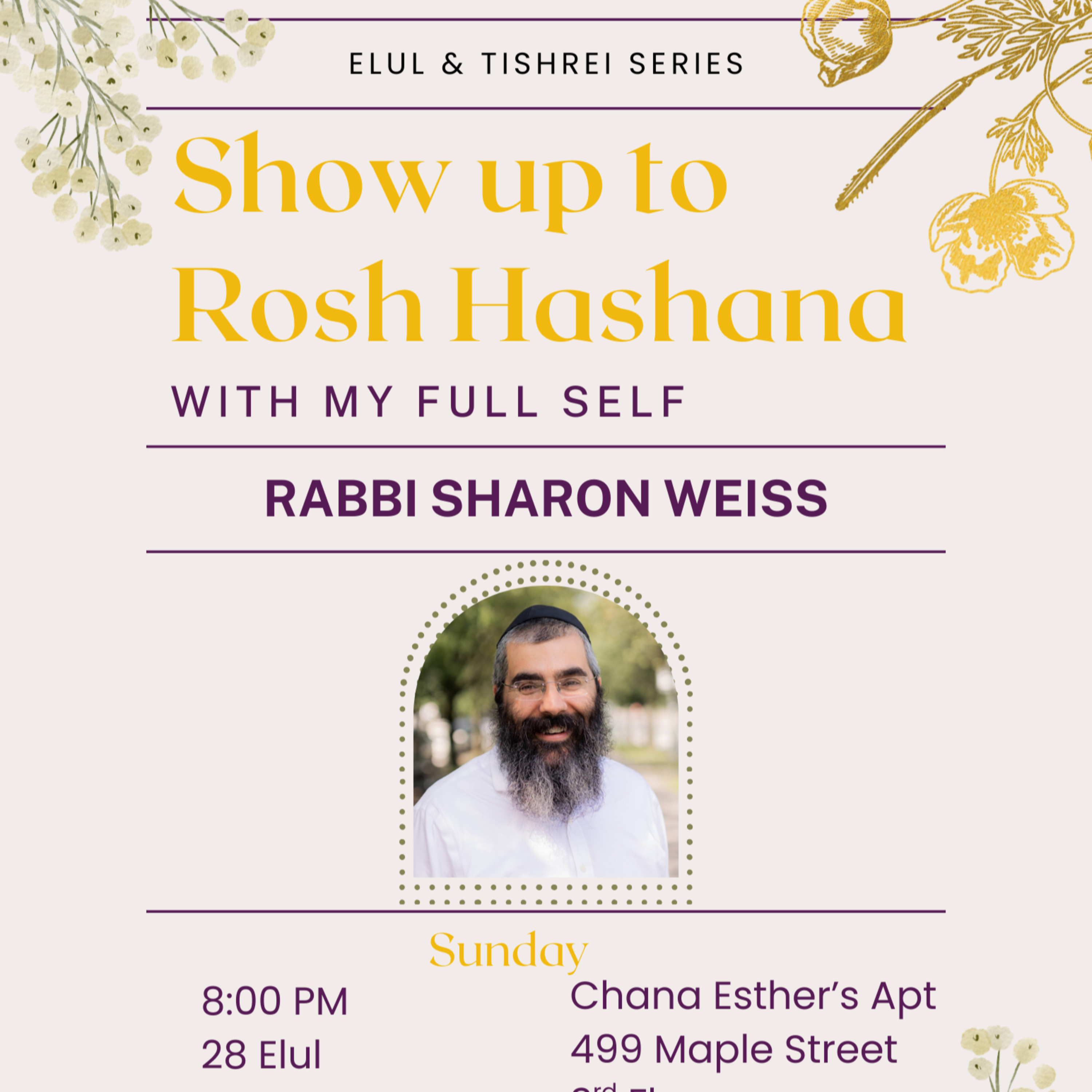 Elul and Tishrei Series: Show up to Rosh Hashana with Rabbi Sharon Weiss episode artwork
