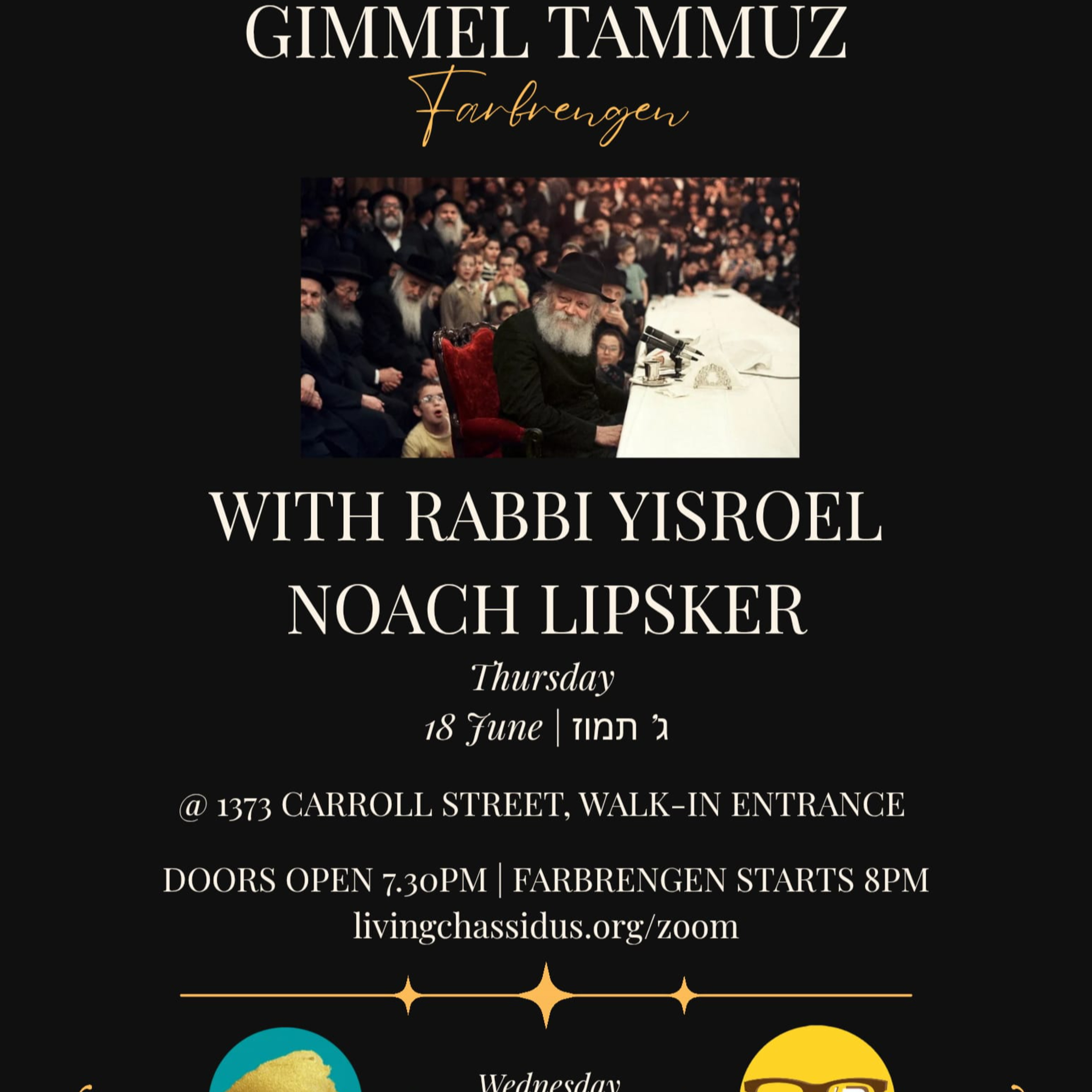 Gimmel Tammuz Farbrengen with Rabbi Yisroel Noach Lipsker episode artwork