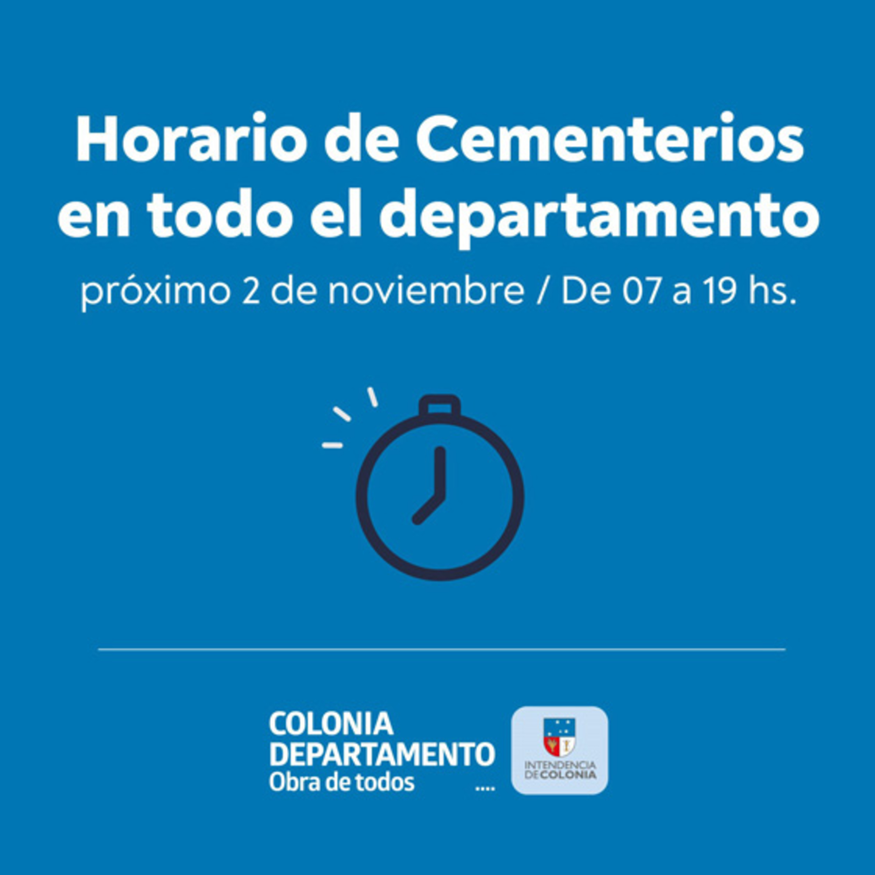 HORARIO DE CEMENTERIOS PARA EL 2 DE NOVIEMBRE EN TODO NUESTRO DEPTO. episode artwork