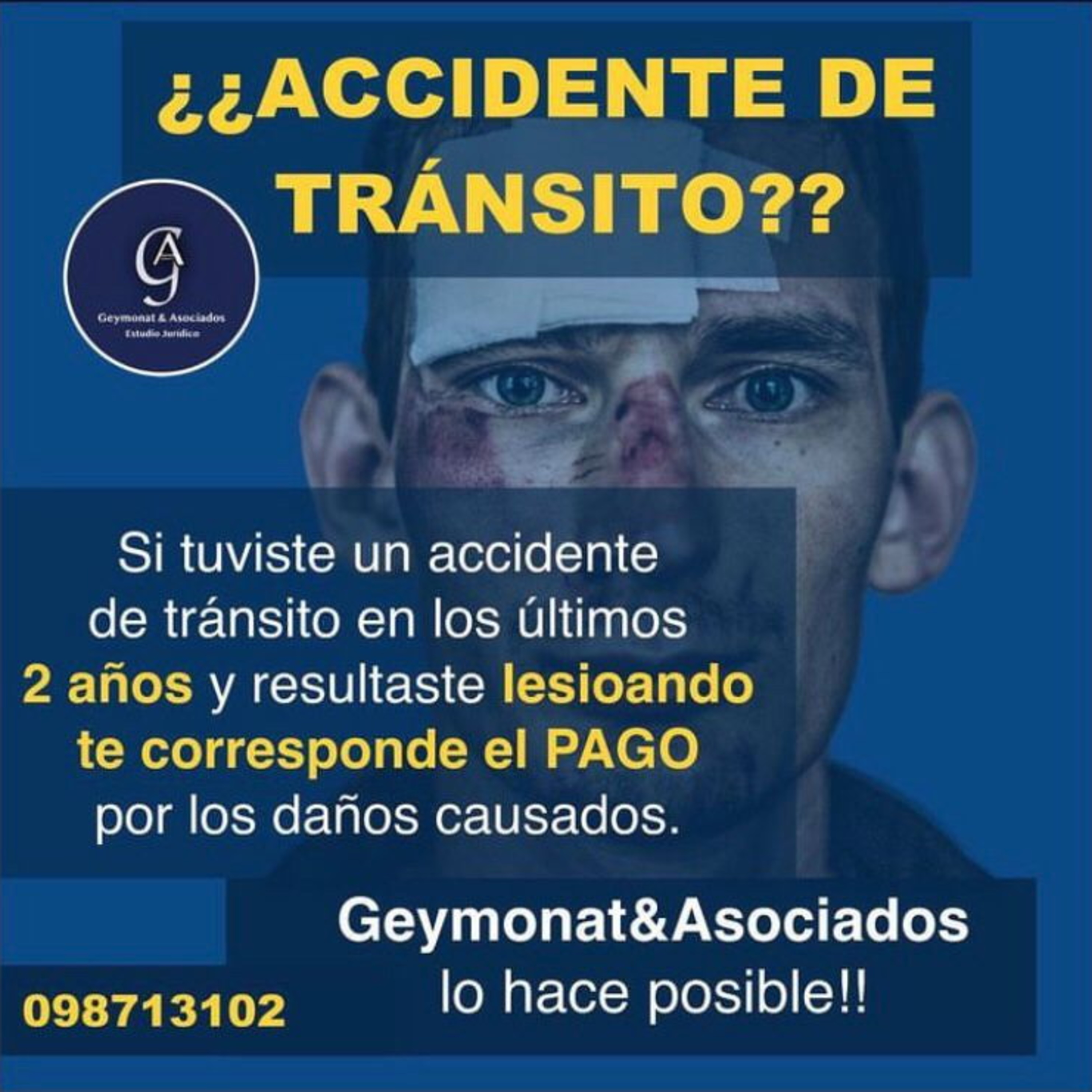 ¿SUFRISTE UN ACCIDENTE DE TRÁNSITO CON LESIONES? TE CORRESPONDE INDEMNIZACIÓN ¡ASESORATE GRATIS! episode artwork