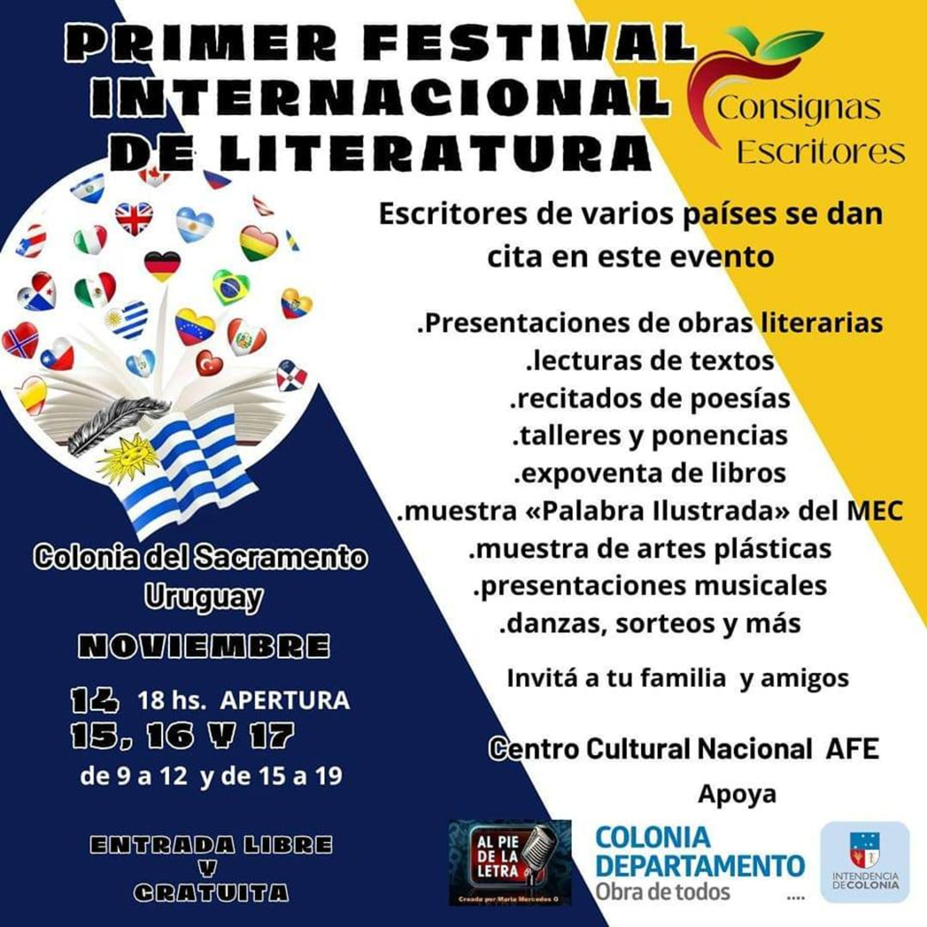 PRIMERA EDICIÓN DEL FESTIVAL INTERNACIONAL DE LITERATURA EN COLONIA episode artwork
