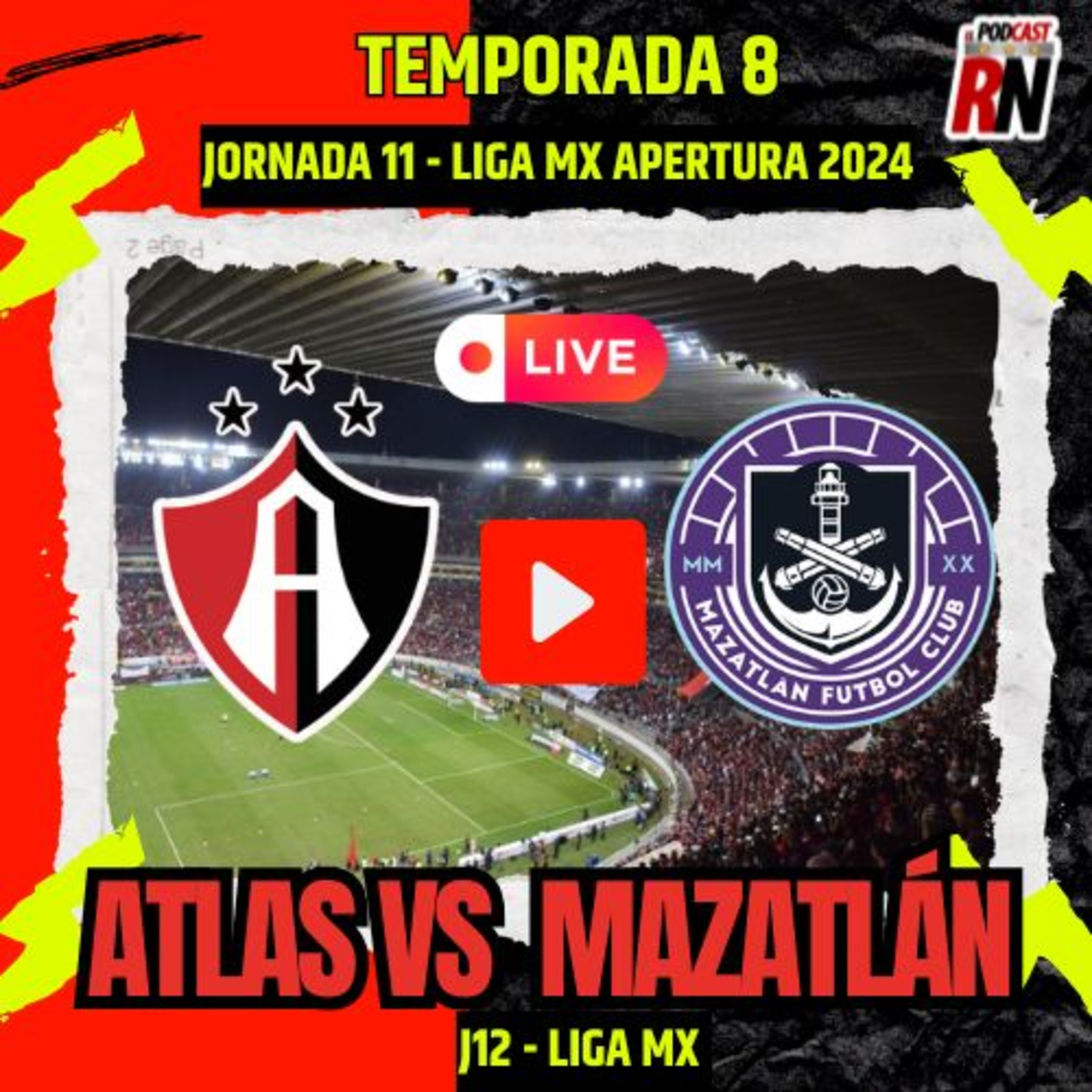 ATLAS vs MAZATLÁN- ¿Cómo ver EN VIVO Liga MX ? Jornada 12 APERTURA 2024 episode artwork
