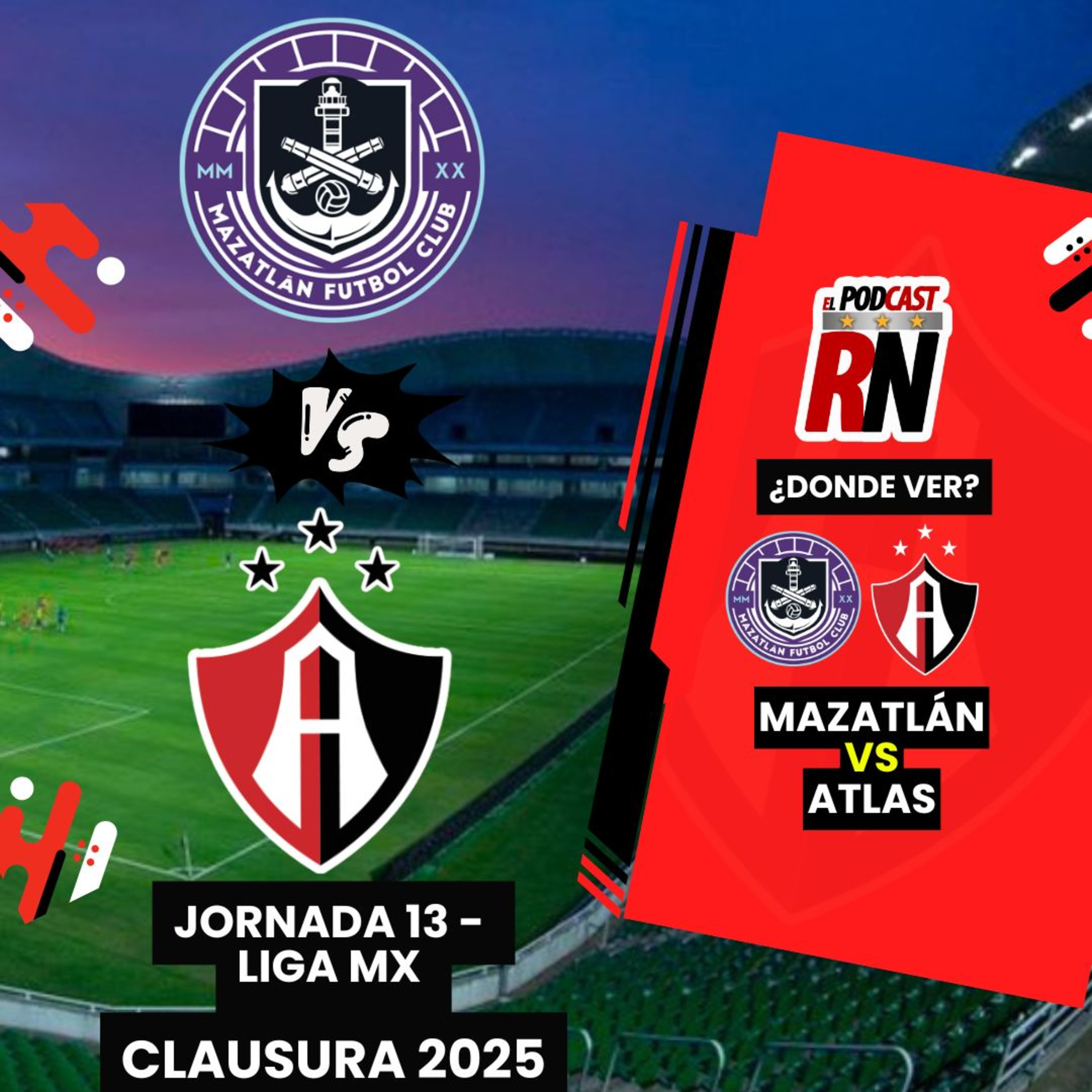 🚨 ¿EL MAZATLÁN VS ATLAS POR TV abierta ? ¡EN VIVO LIGA MX Clausura 2025! episode artwork