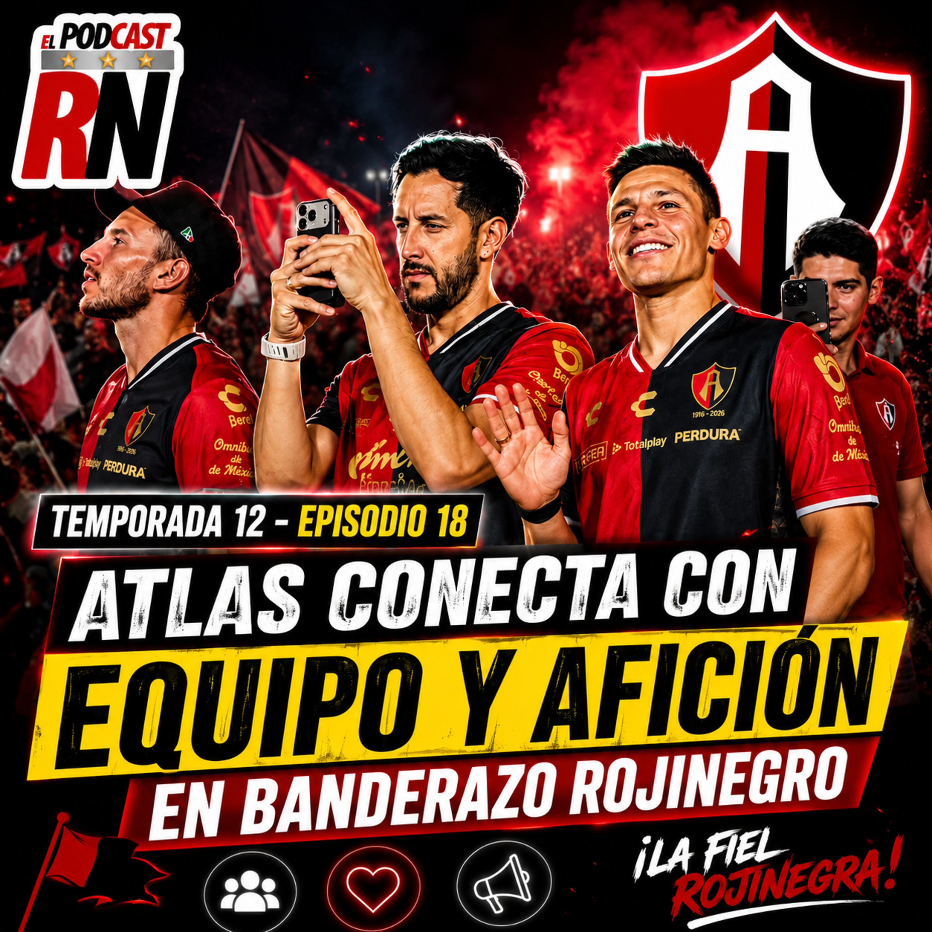 🚨 ¡IMPRESIONANTE AMBIENTE! Así conectó ATLAS con su AFICIÓN 🔴⚫ | EL PODCAST DEL ROJINEGRO episode artwork