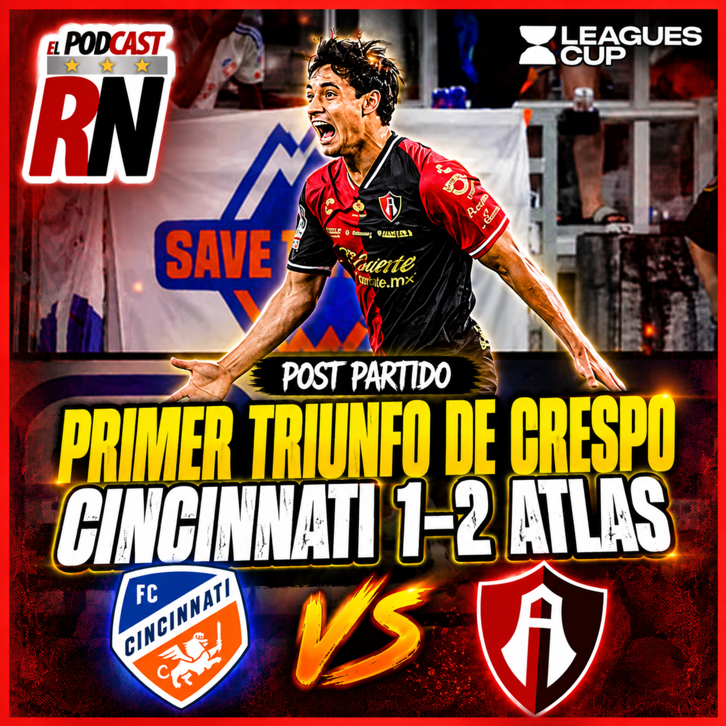 🚨 ¡PRIMER TRIUNFO de CRESPO! ATLAS🔴⚫ VENCIÓ a Cincinnati | MONZÓN debuta con GOL⚽🇦🇷 episode artwork