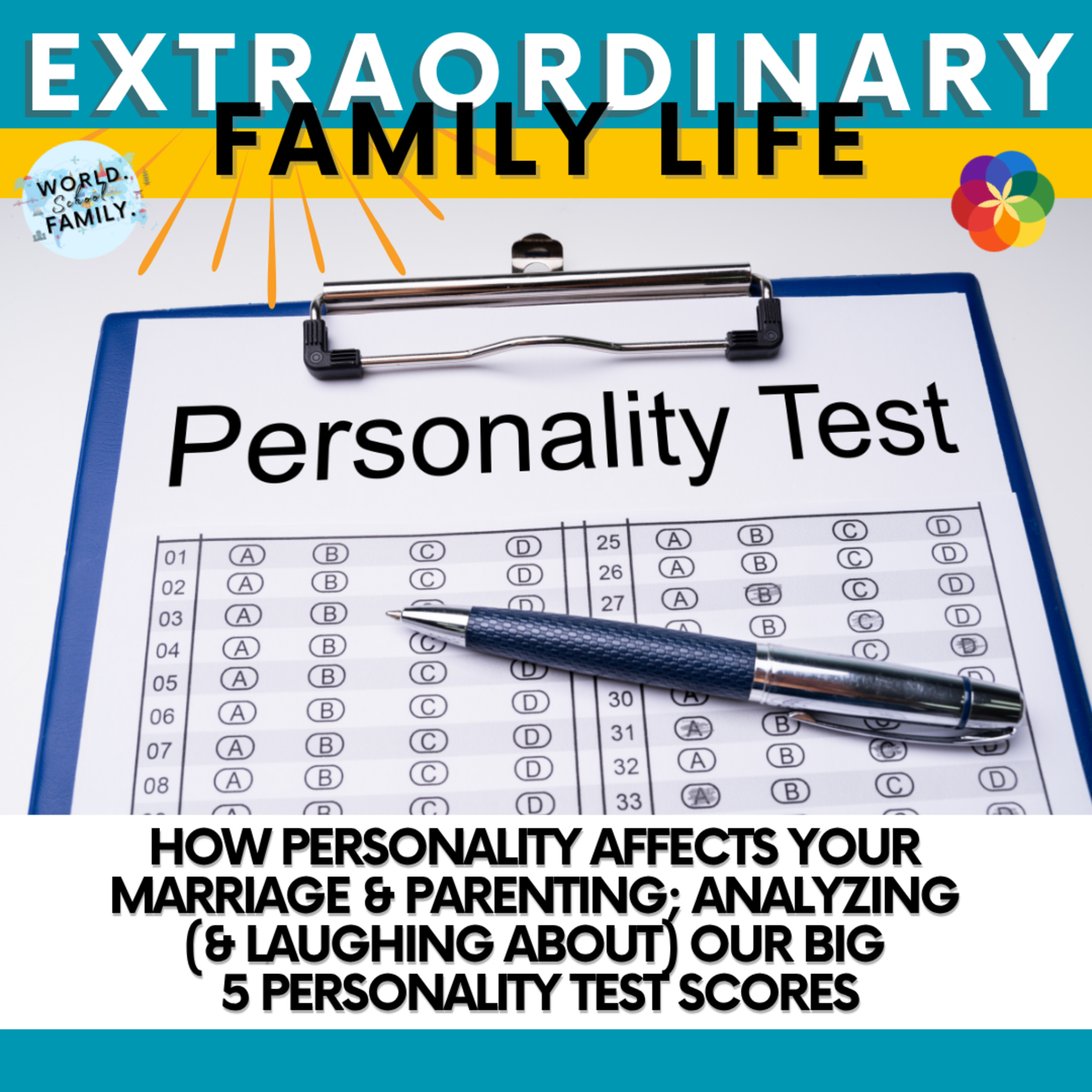 #177 How Personality Affects Your Marriage & Parenting; Analyzing (& Laughing About) Our Big 5 Personality Test Scores #177 How Personality Affects Your Marriage & Parenting; Analyzing (& Laughing About) Our Big 5 Personality Test Scores