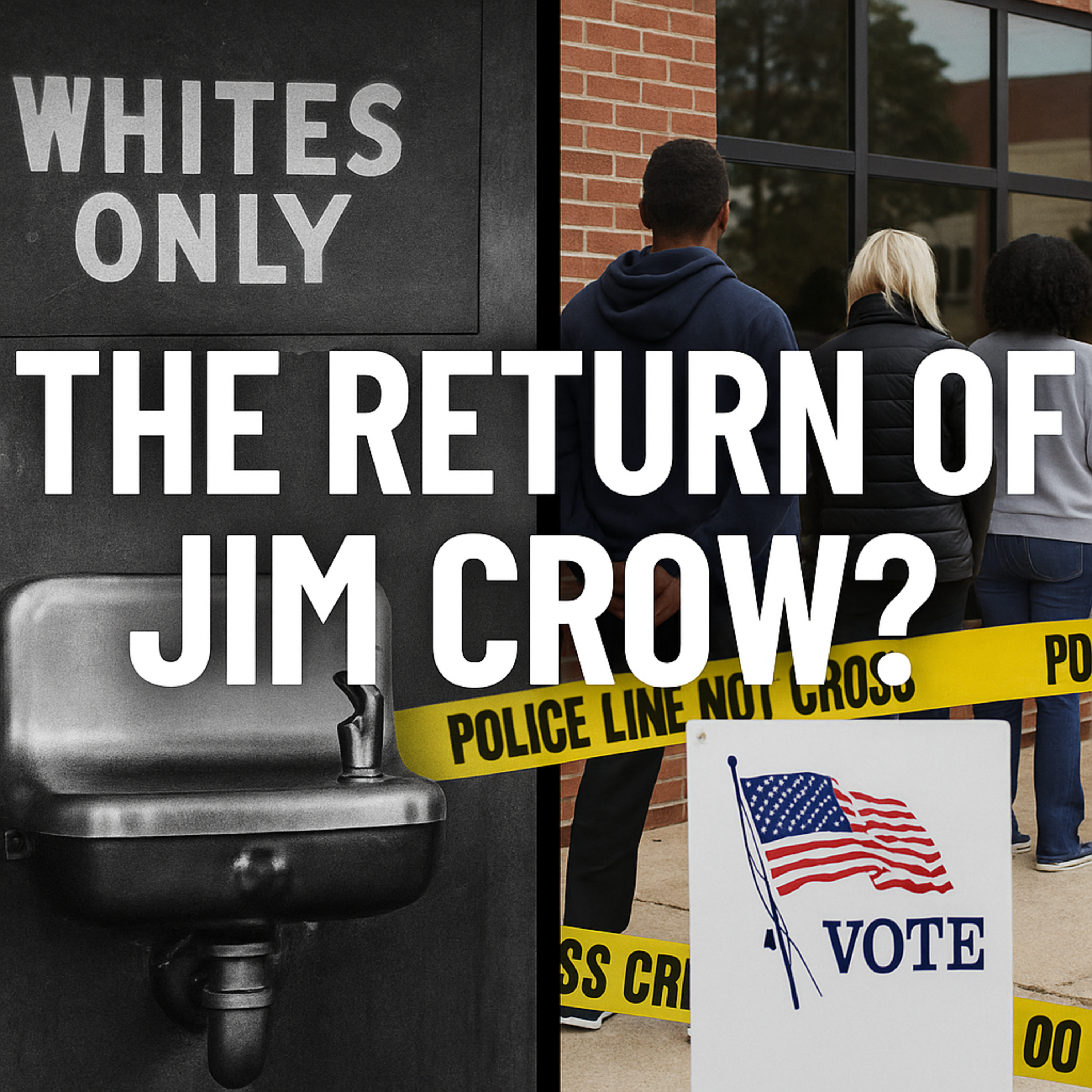 “THE RETURN OF JIM CROW IN AMERICA” episode artwork
