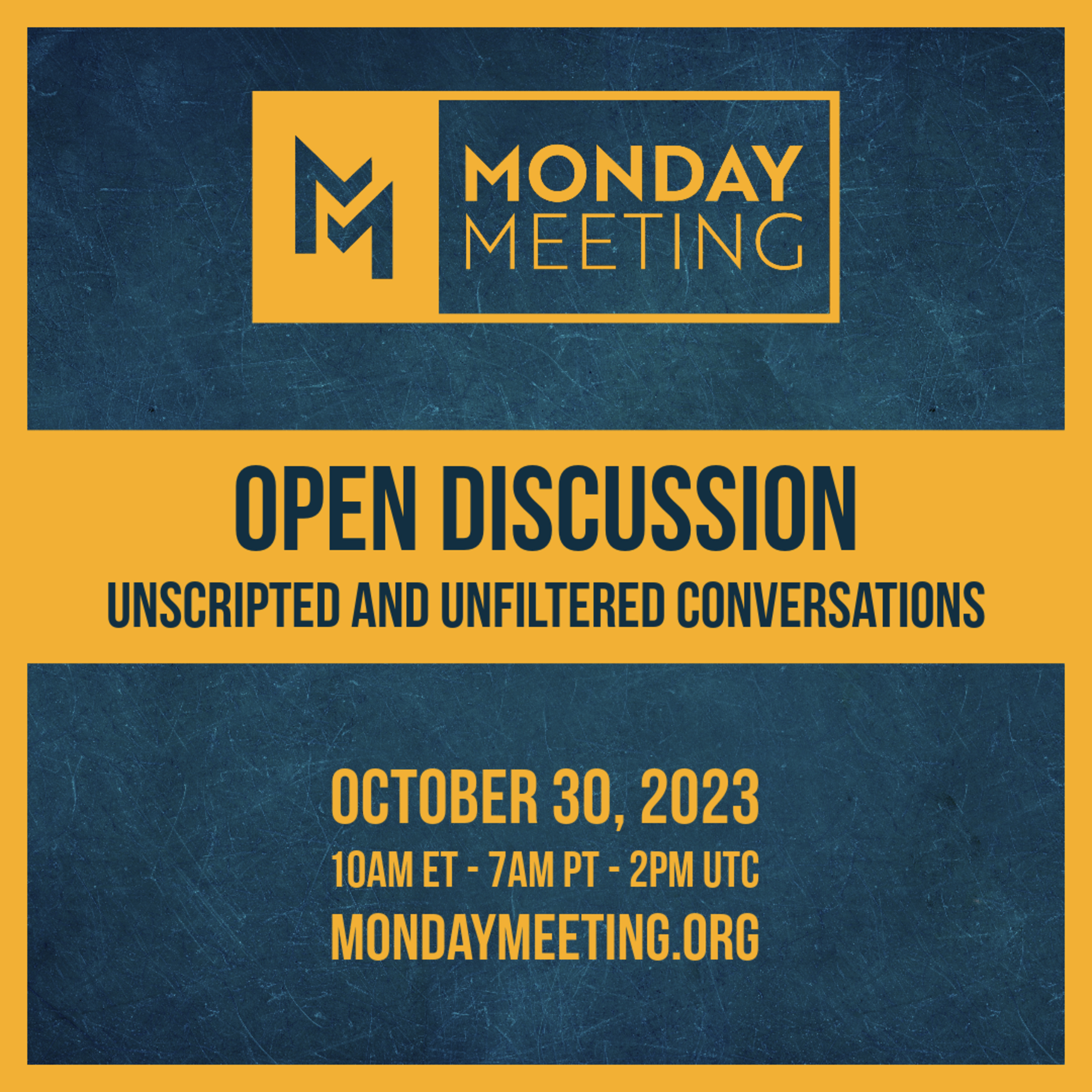 Open Discussion: Real Stories from the Motion World || October 30, 2023