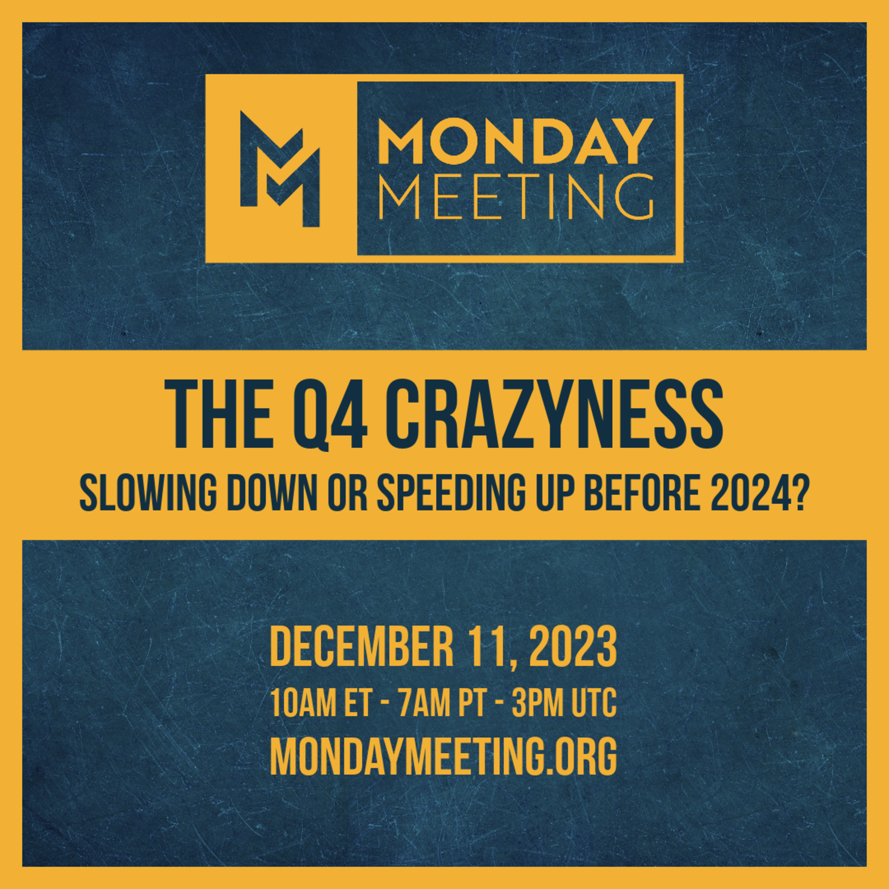 The Q4 Craziness || December 11, 2023