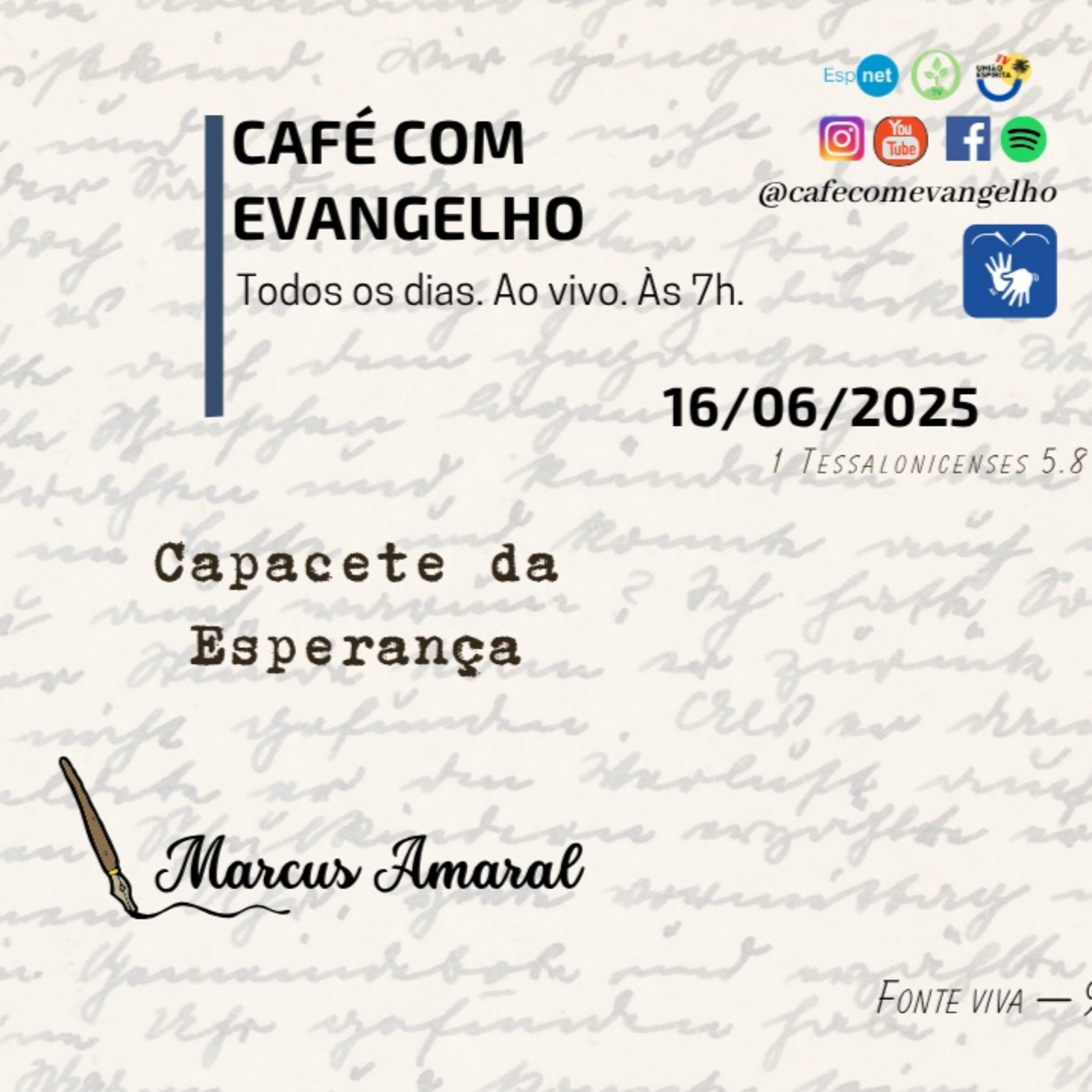 Café com Evangelho - 1 Tessalonicenses 5.8 | Capacete da Esperança