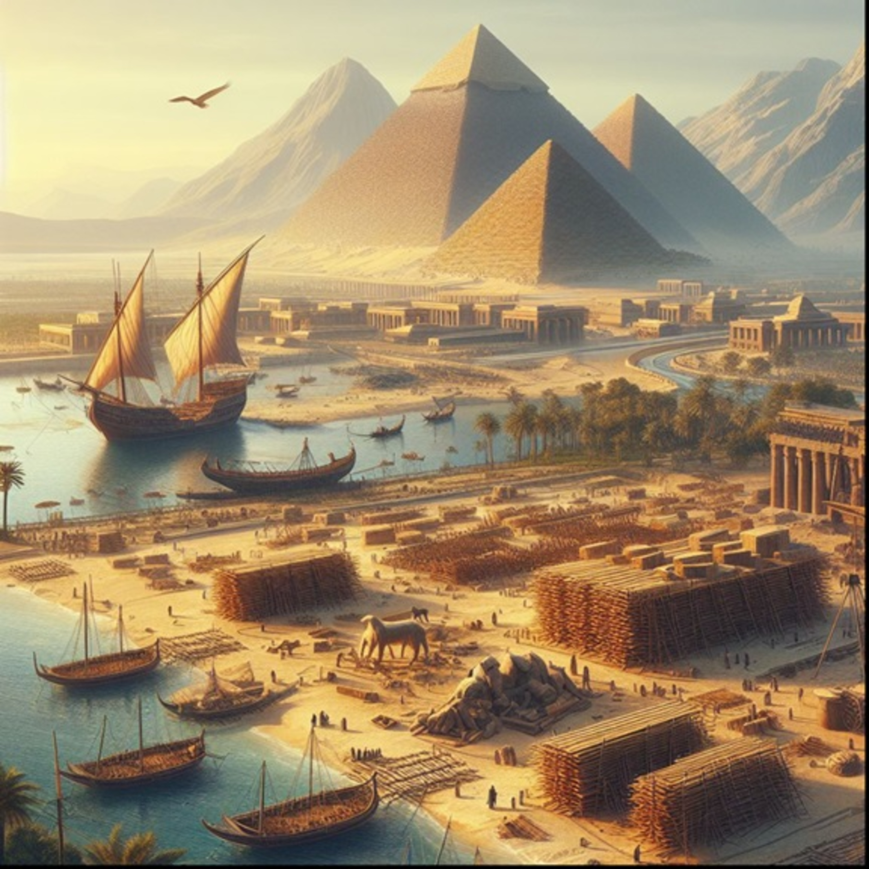 Las pirámides y los barcos para construirlas episode artwork