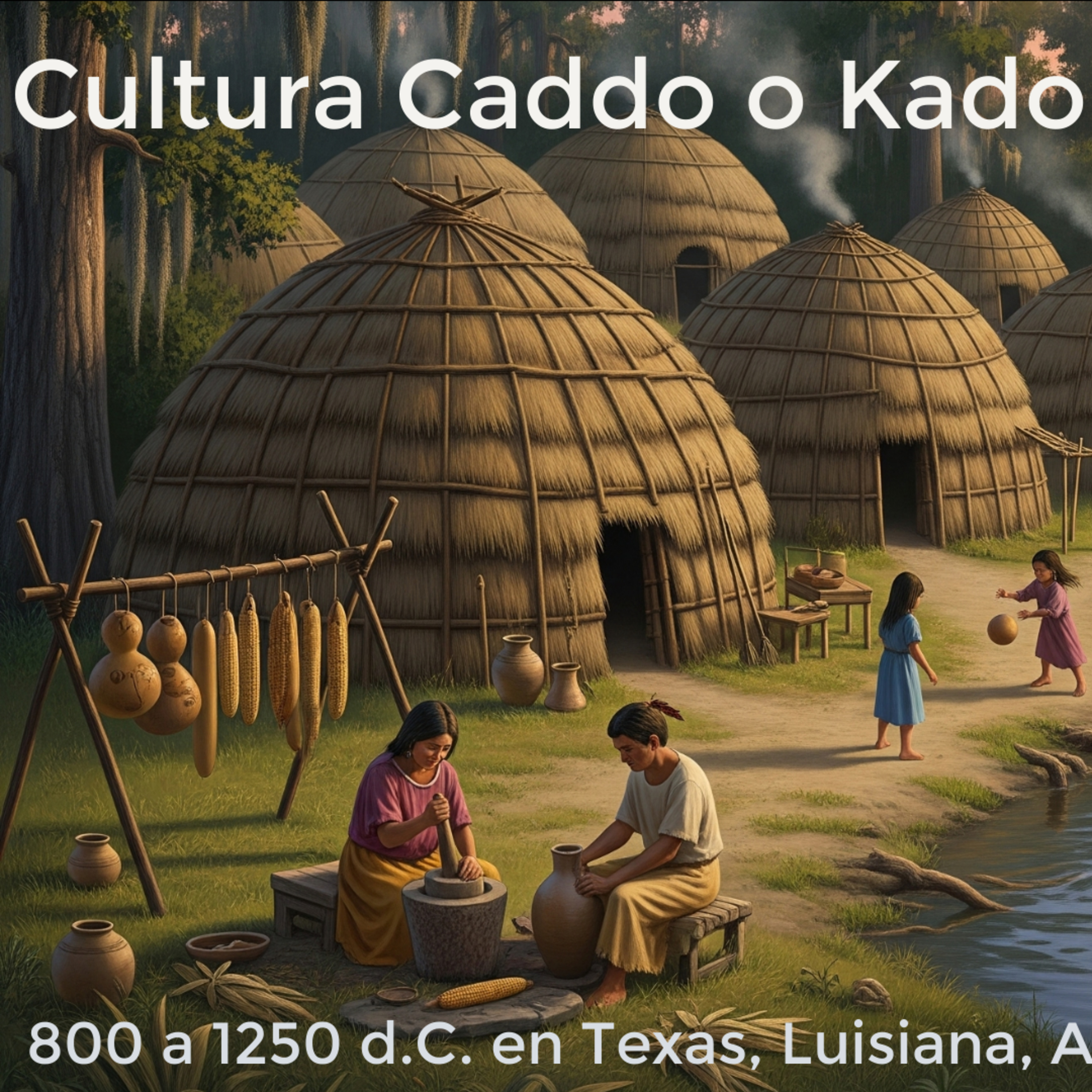 Pueblo Caddo en Texas USA