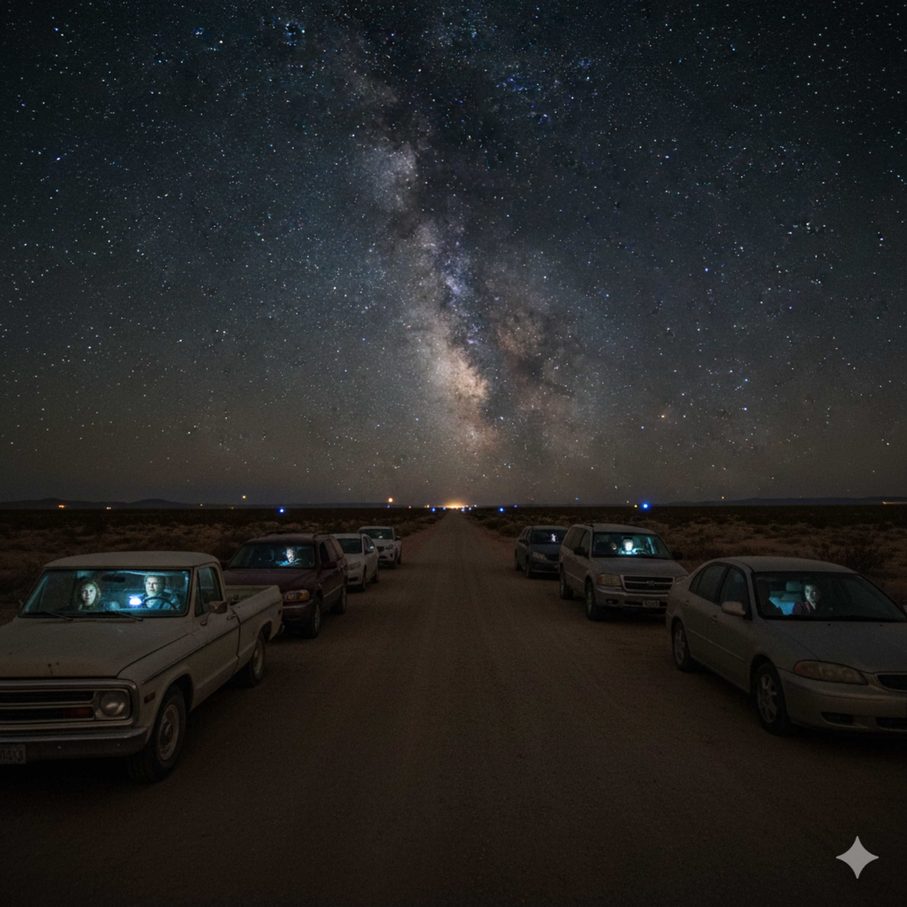 Las luces del desierto de Marfa en Texas