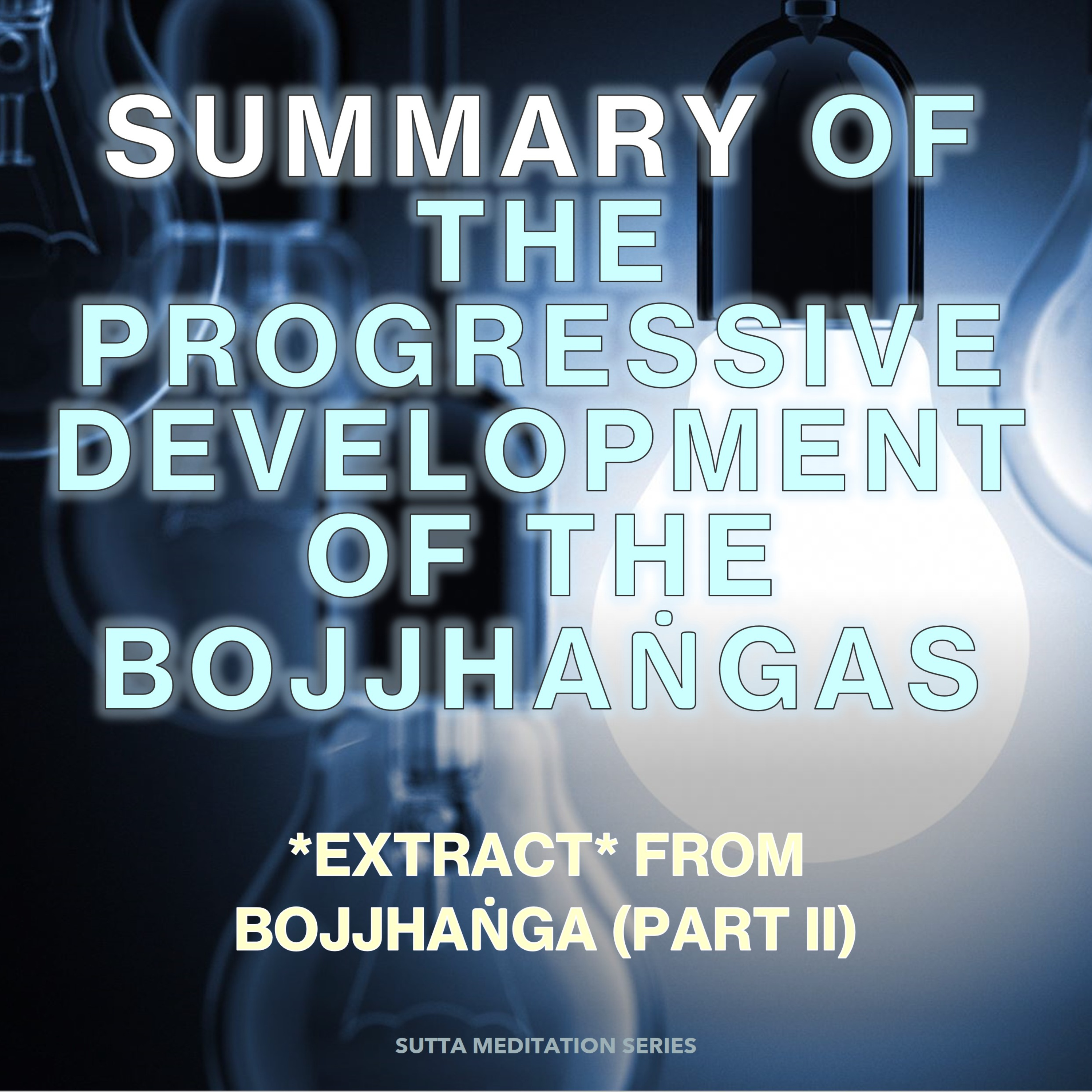 *EXTRACT* from Bojjhanga (Part II) — Summary of the progressive development of the Bojjhangas episode artwork