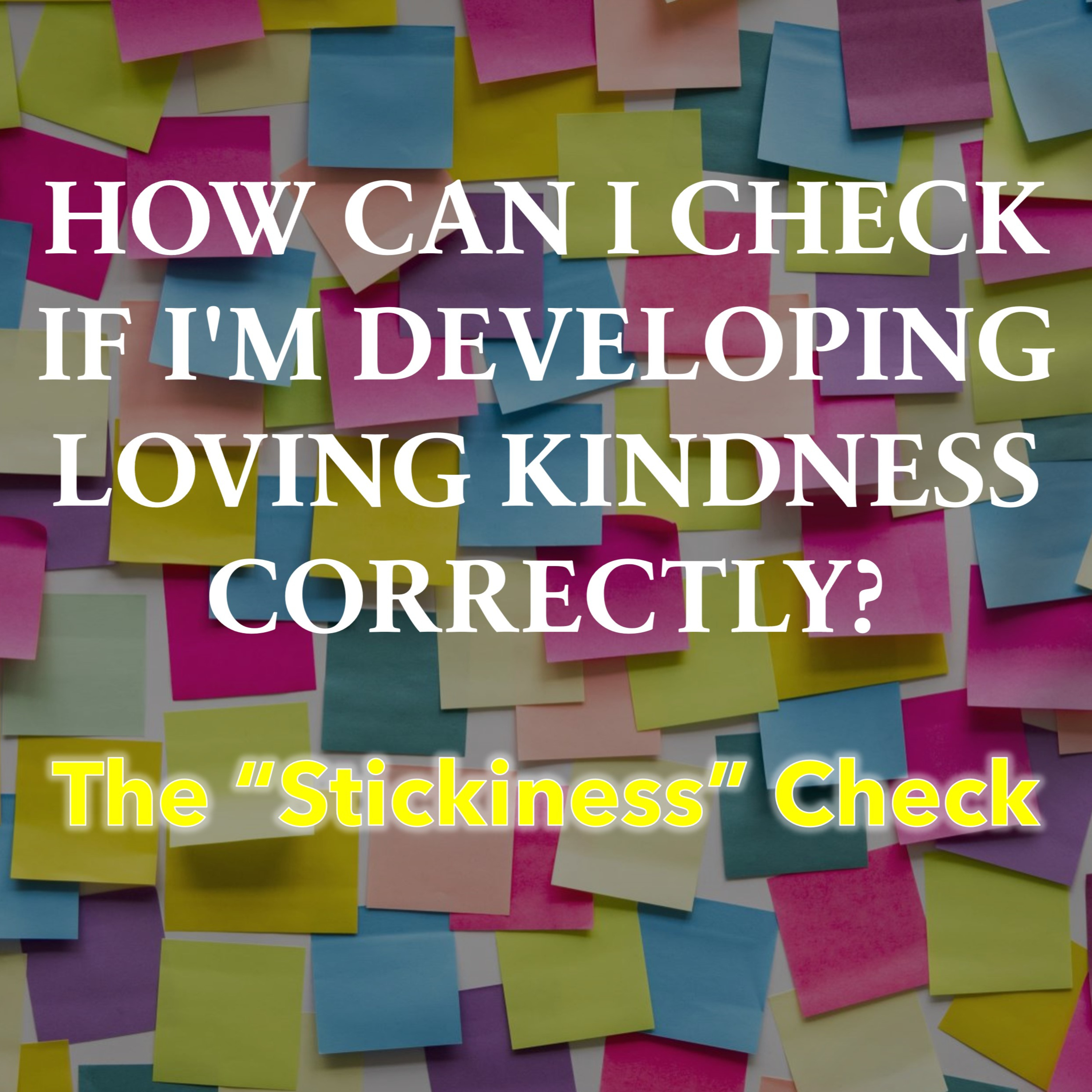 HOW CAN I CHECK IF I'M DEVELOPING LOVING KINDNESS CORRECTLY? - The "Stickiness" Check episode artwork