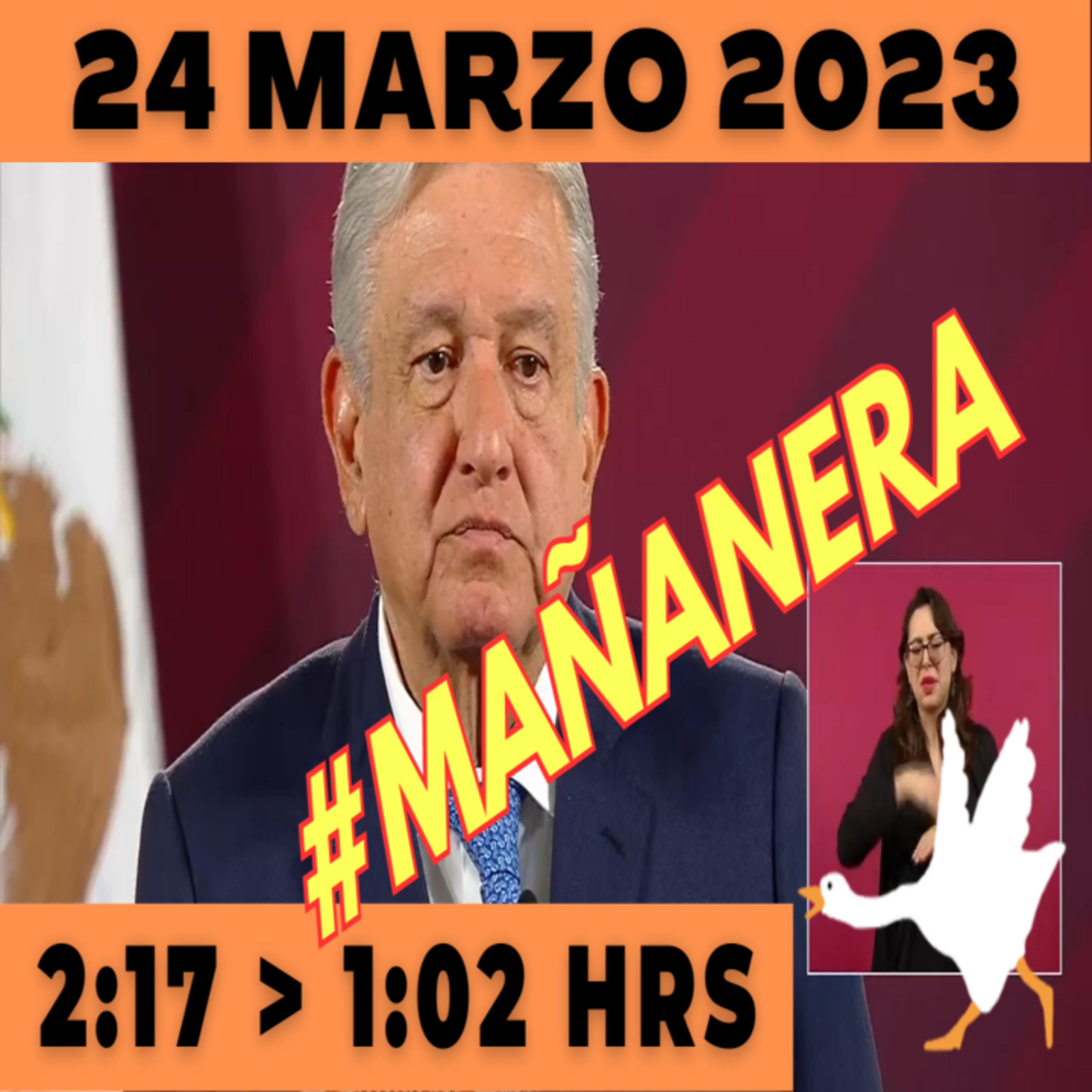 💩🐣 Conferencia de prensa matutina Viernes 24 de Marzo 2023 Presidente AMLO de 2:17 a 1:02. episode artwork