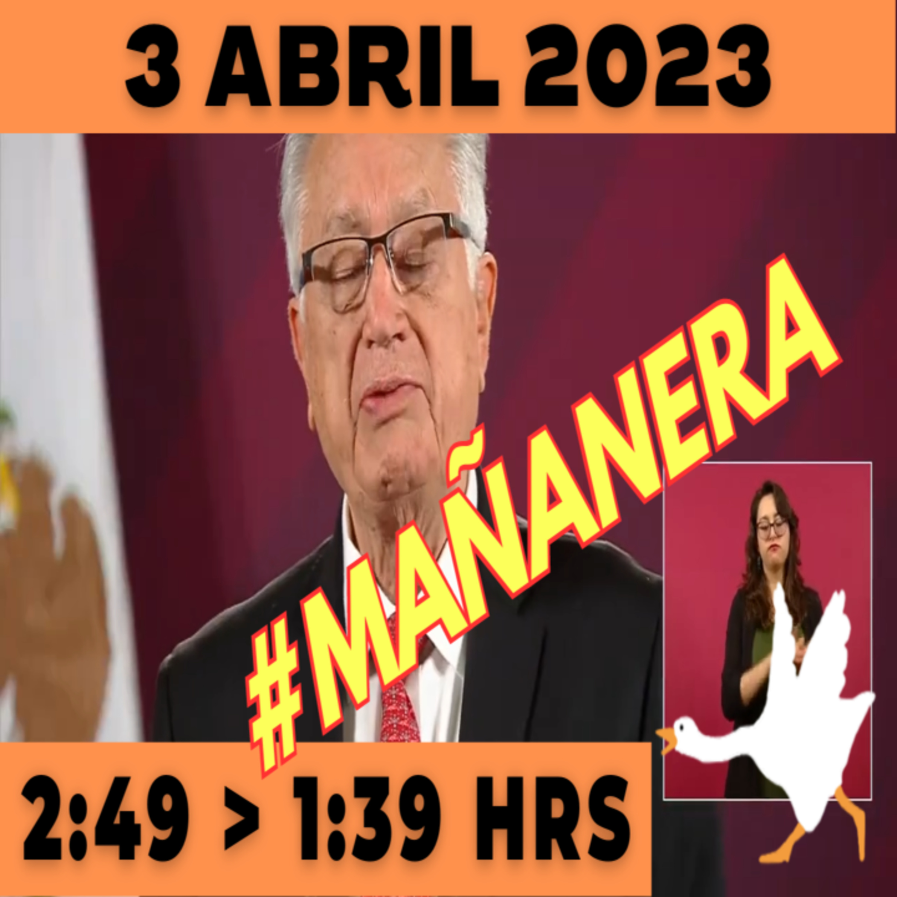💩🐣 Conferencia de prensa matutina Lunes 3 de Abril 2023 Presidente AMLO de 2:49 a 1:39. episode artwork