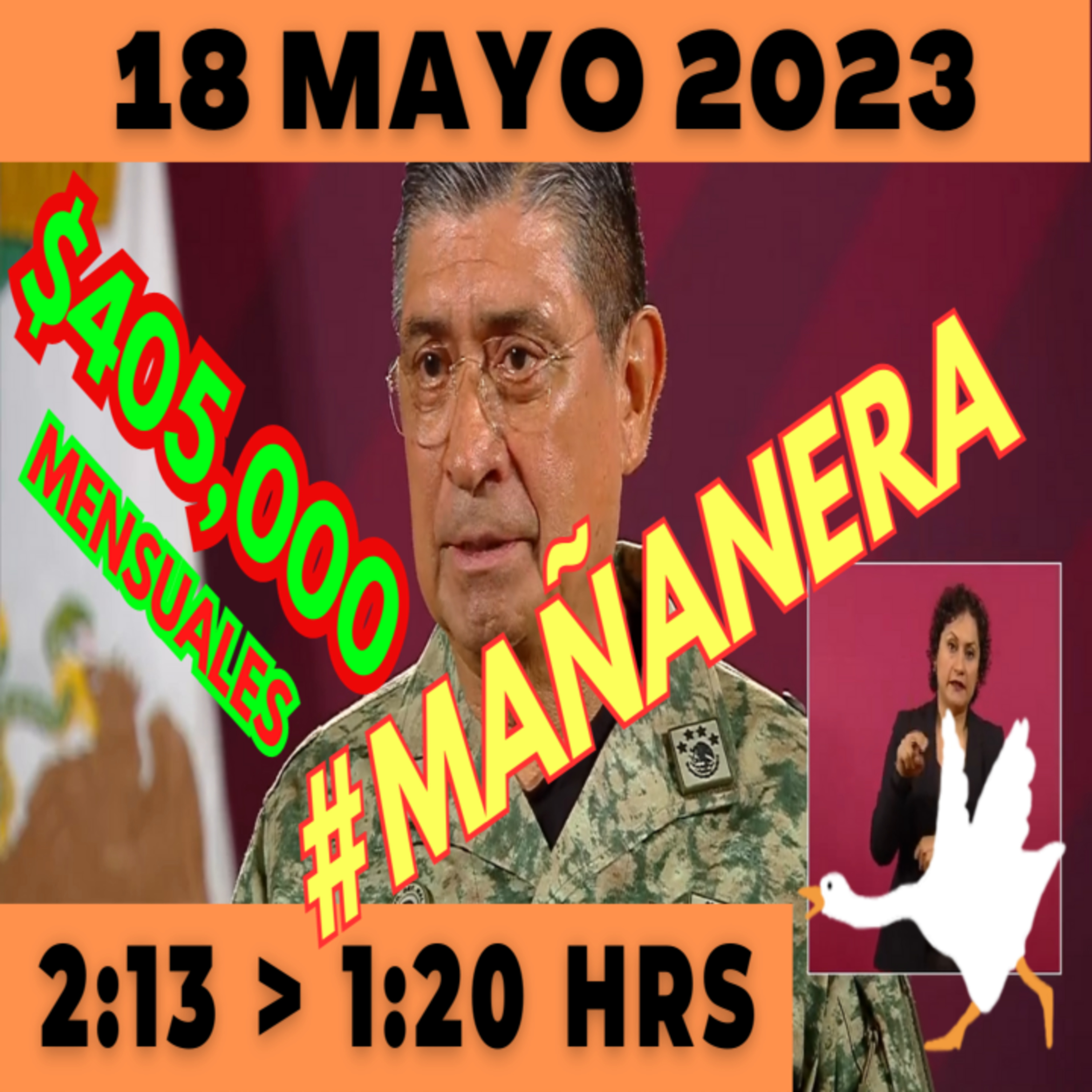 💩🐣 Conferencia de prensa matutina *Jueves 18 de Mayo 2023* Presidente AMLO de 2:13 a 1:20. episode artwork