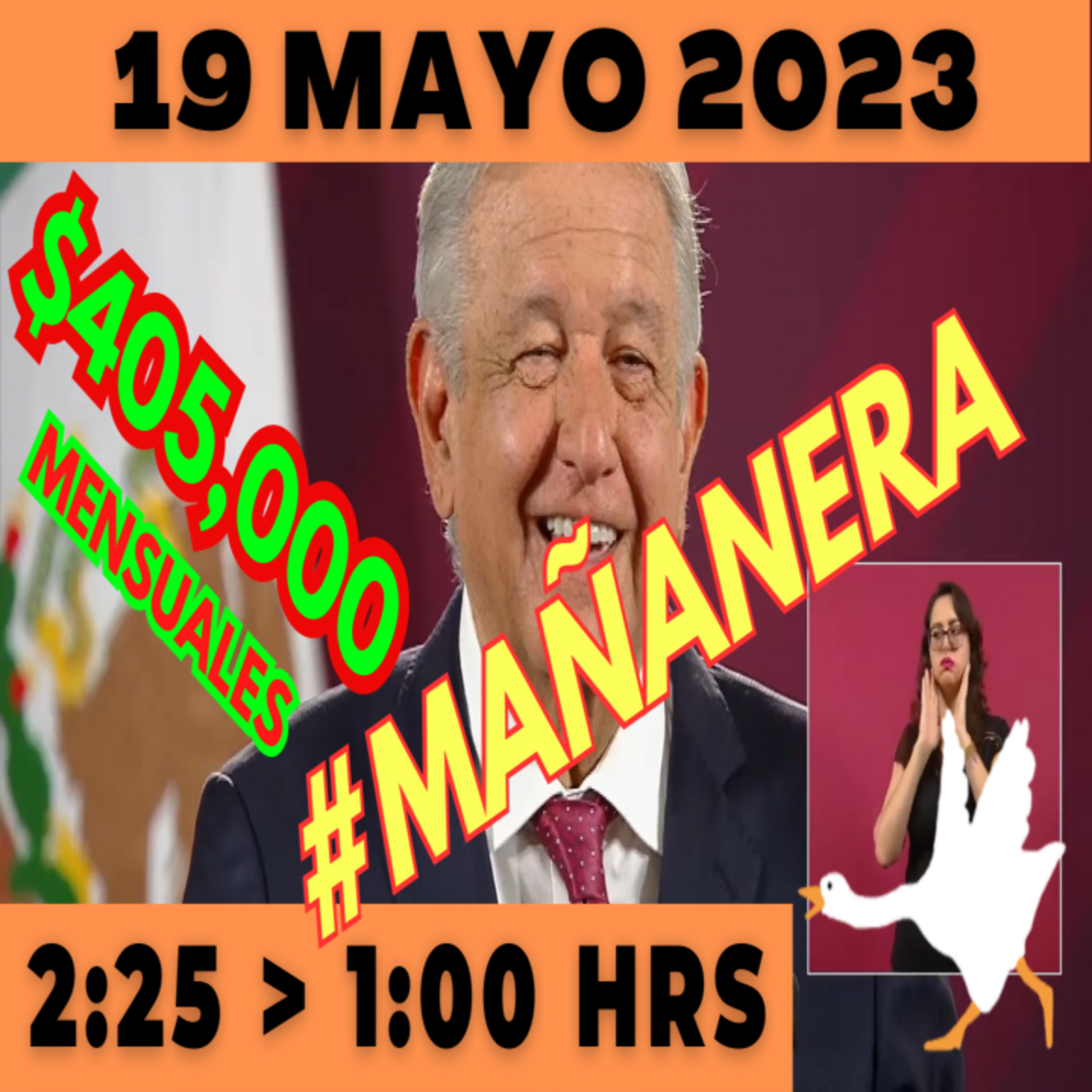 💩🐣 Conferencia de prensa matutina *Viernes 19 de Mayo 2023* Presidente AMLO de 2:25 a 1:00. episode artwork