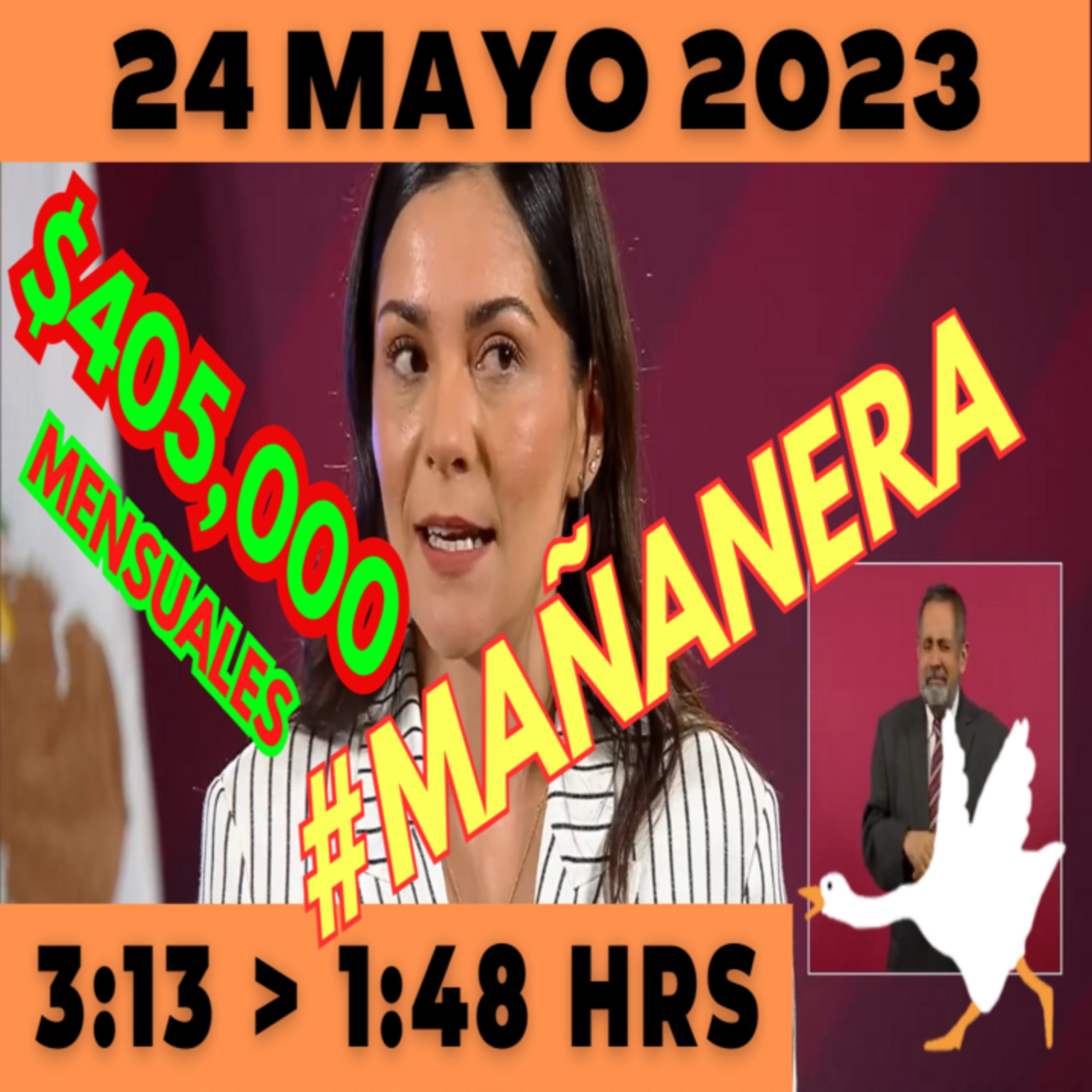 💩🐣 Conferencia de prensa matutina *Miércoles 24 de Mayo 2023* Presidente AMLO de 3:13 a 1:48. episode artwork