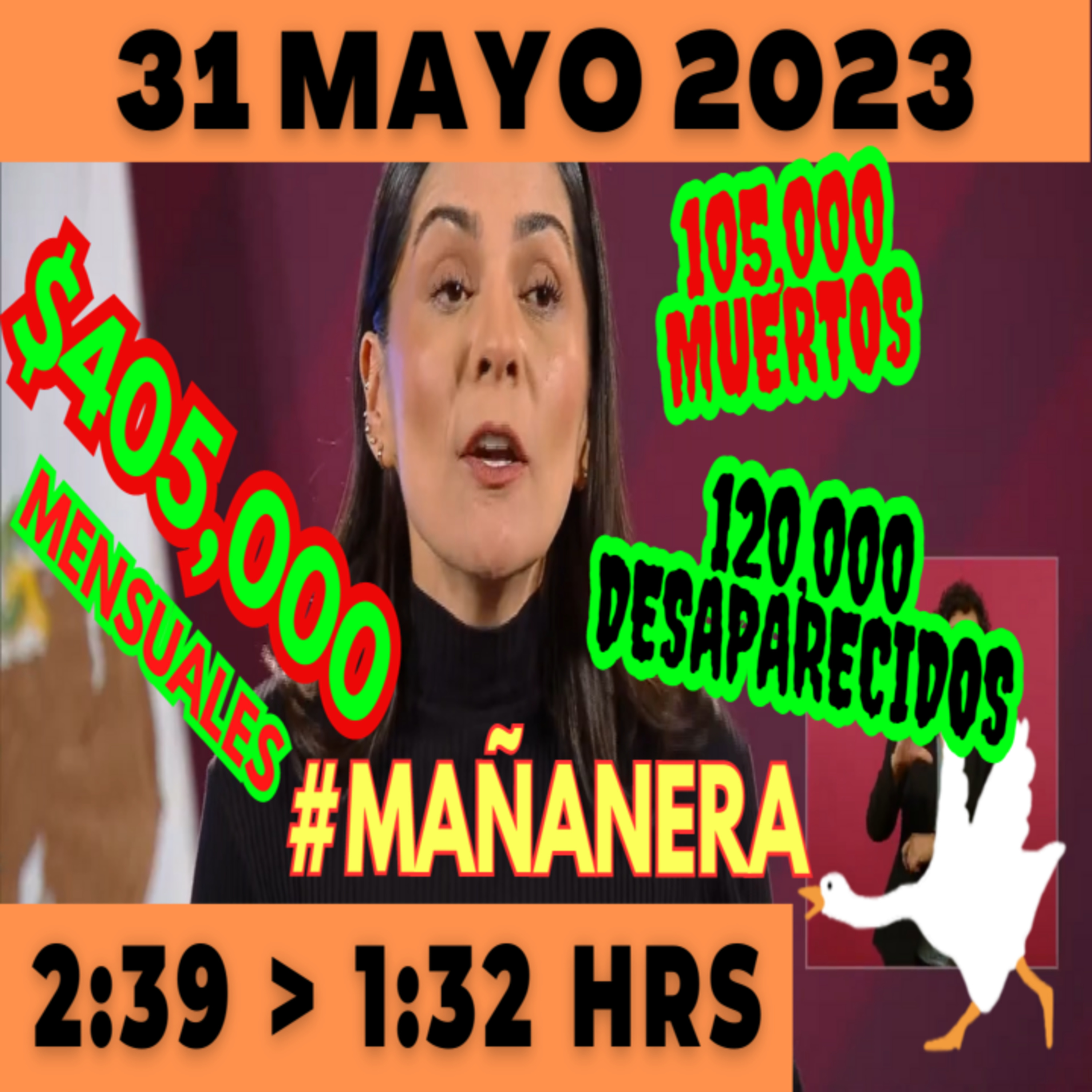 💩🐣 Conferencia de prensa matutina *Miércoles 31 de Mayo 2023* Presidente AMLO de 2:39 a 1:32. episode artwork