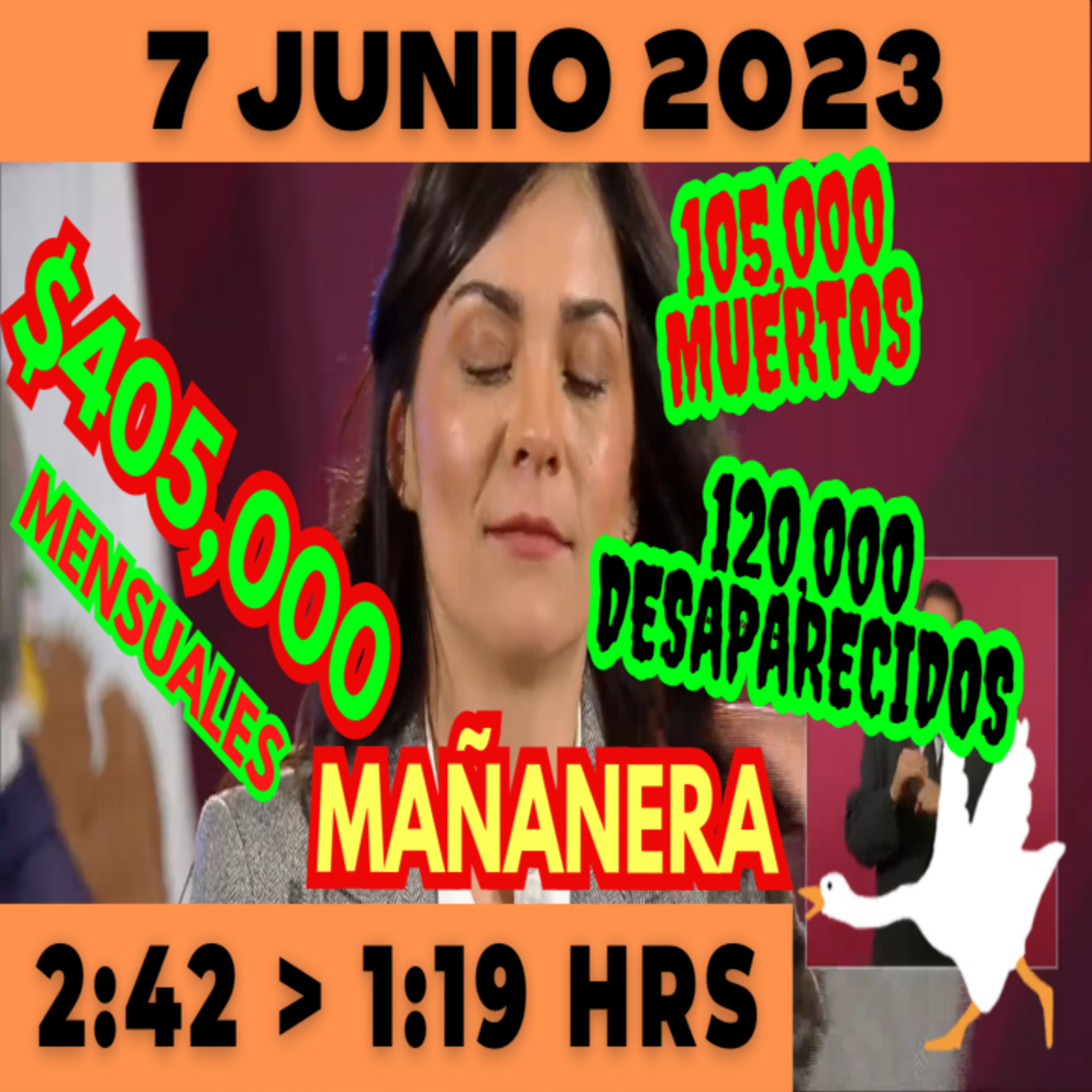 💩🐣 Conferencia de prensa matutina *Miércoles 7 de Junio 2023* Presidente AMLO de 2:42 a 1:19. episode artwork