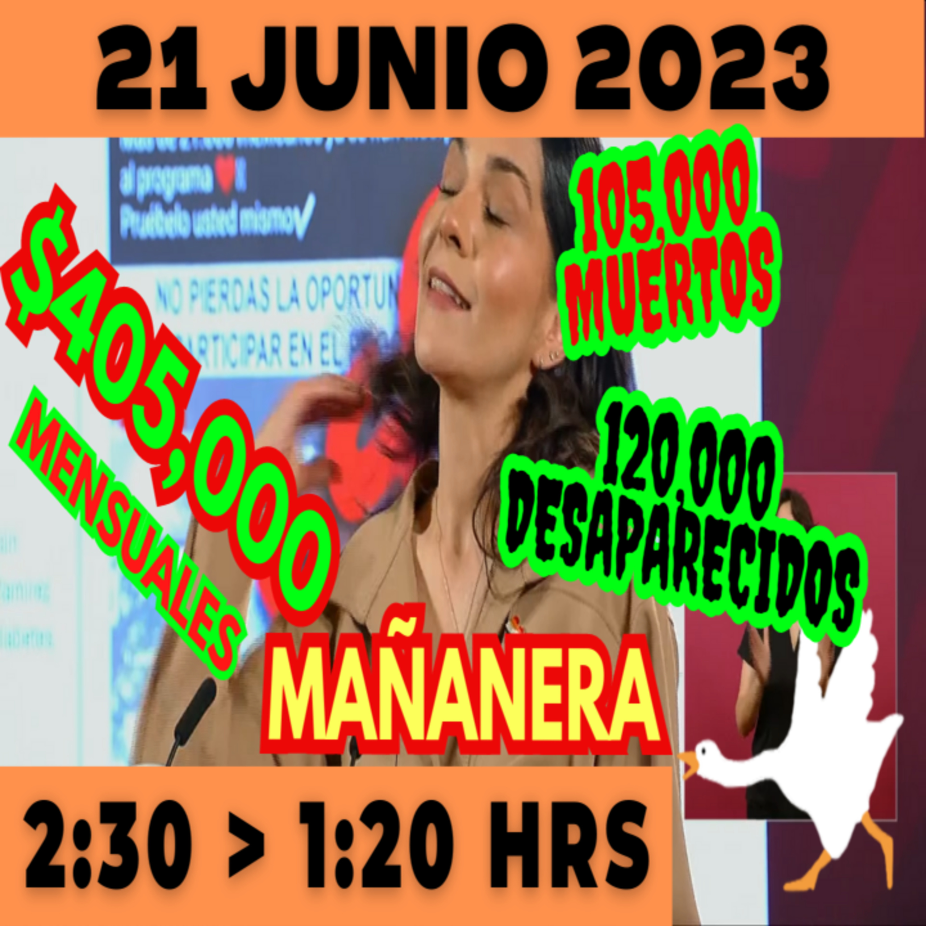 💩🐣 Conferencia de prensa matutina *Miércoles 21 de Junio 2023* Presidente AMLO de 2:30 a 1:20. episode artwork
