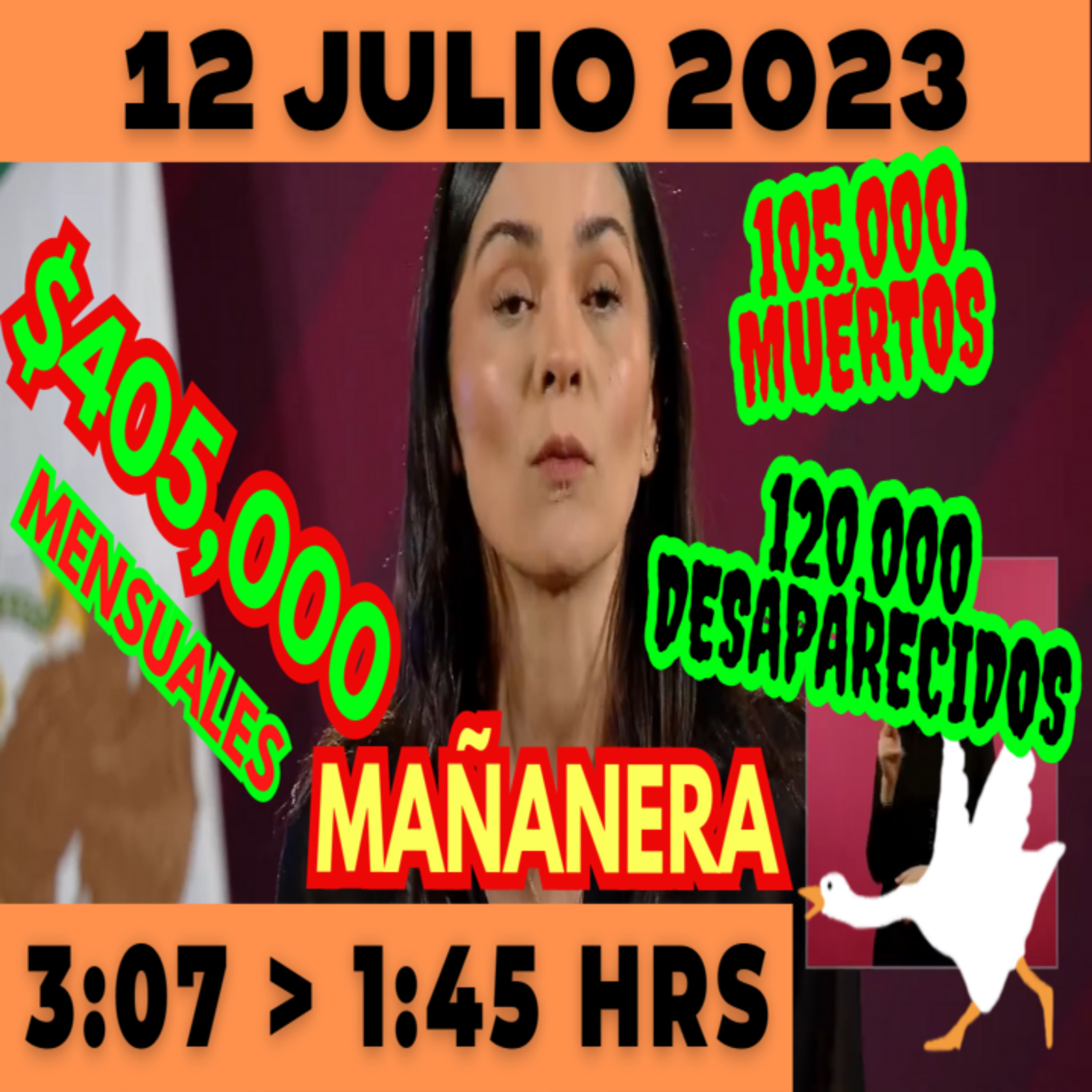 💩🐣 Conferencia de prensa matutina *Miércoles 12 de Julio 2023* Presidente AMLO de 3:02 a 1:38. episode artwork