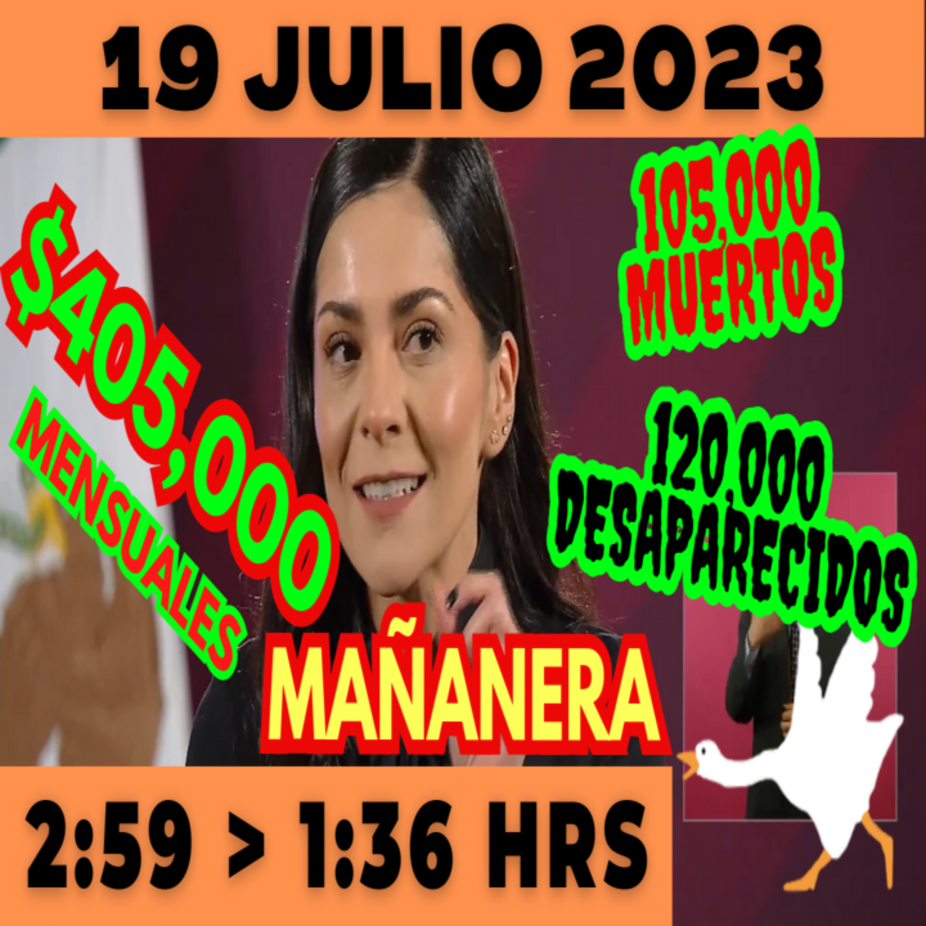 💩🐣 Conferencia de prensa matutina *Miércoles 19 de Julio 2023* Presidente AMLO de 2:59 a 1:36. episode artwork