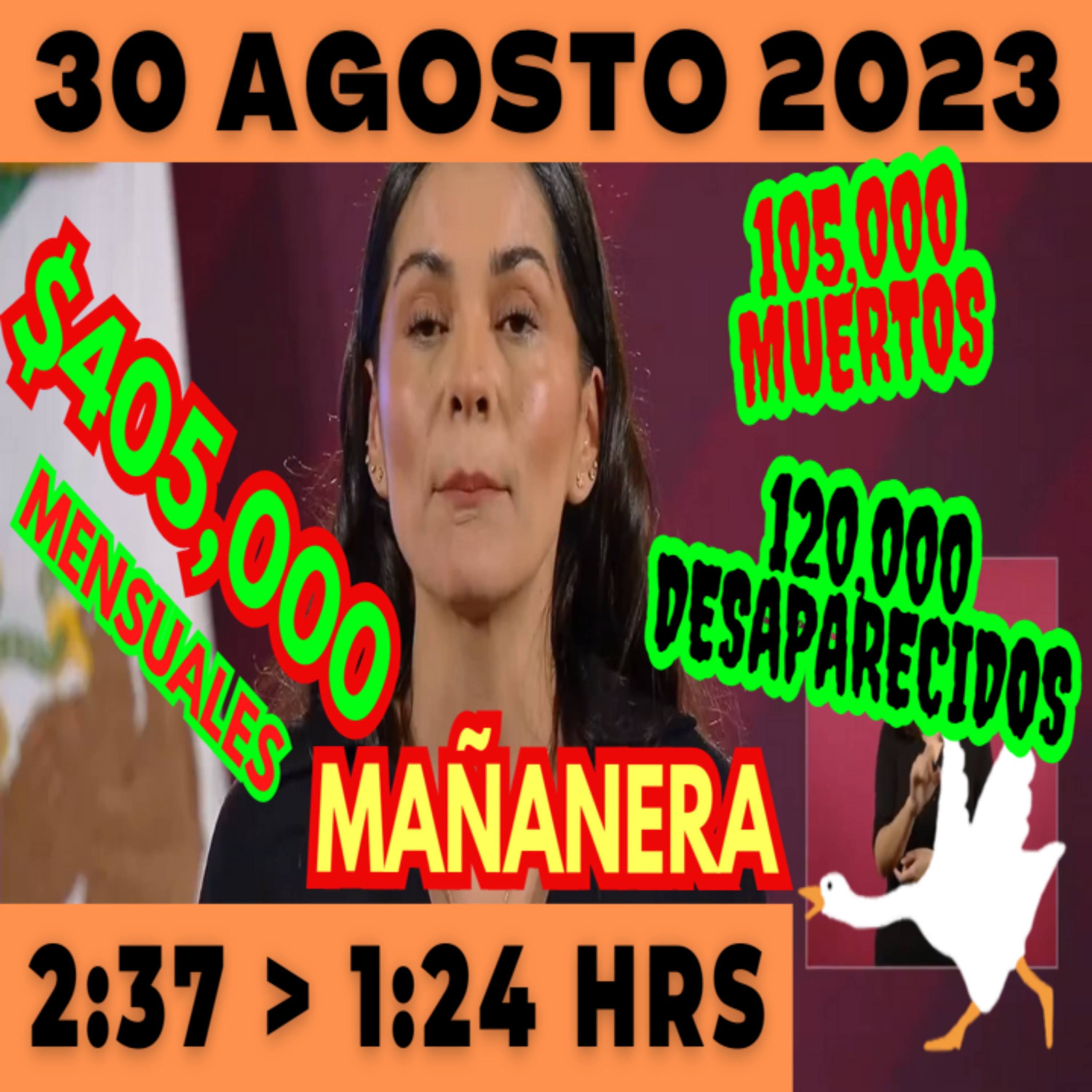 💩🐣 Conferencia de prensa matutina *Miércoles 30 de Agosto 2023* Presidente AMLO de 2:37 a 1:24. episode artwork
