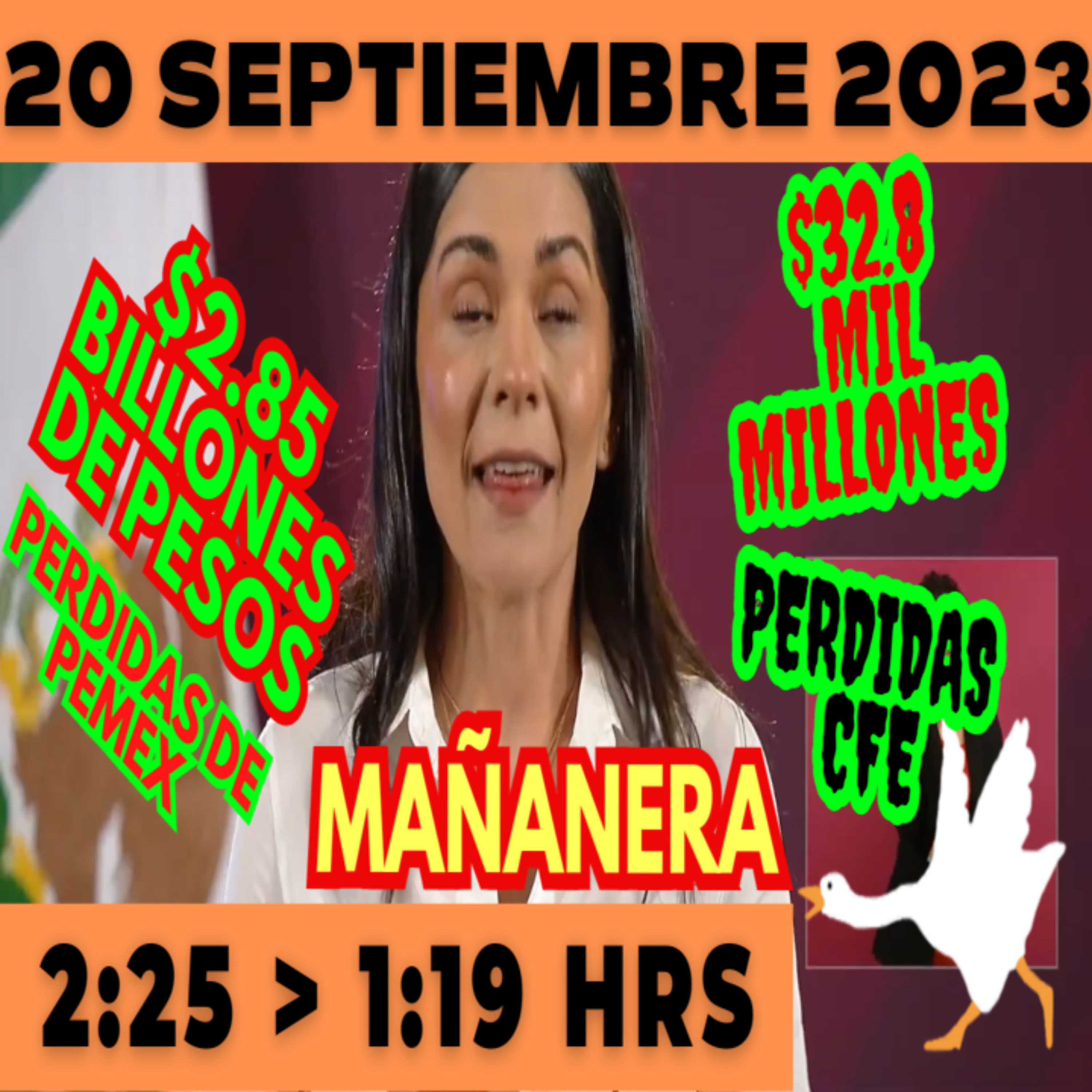 💩🐣 Conferencia de prensa matutina *Miércoles 20 de Septiembre 2023* Presidente AMLO de 2:25 a 1:19. episode artwork