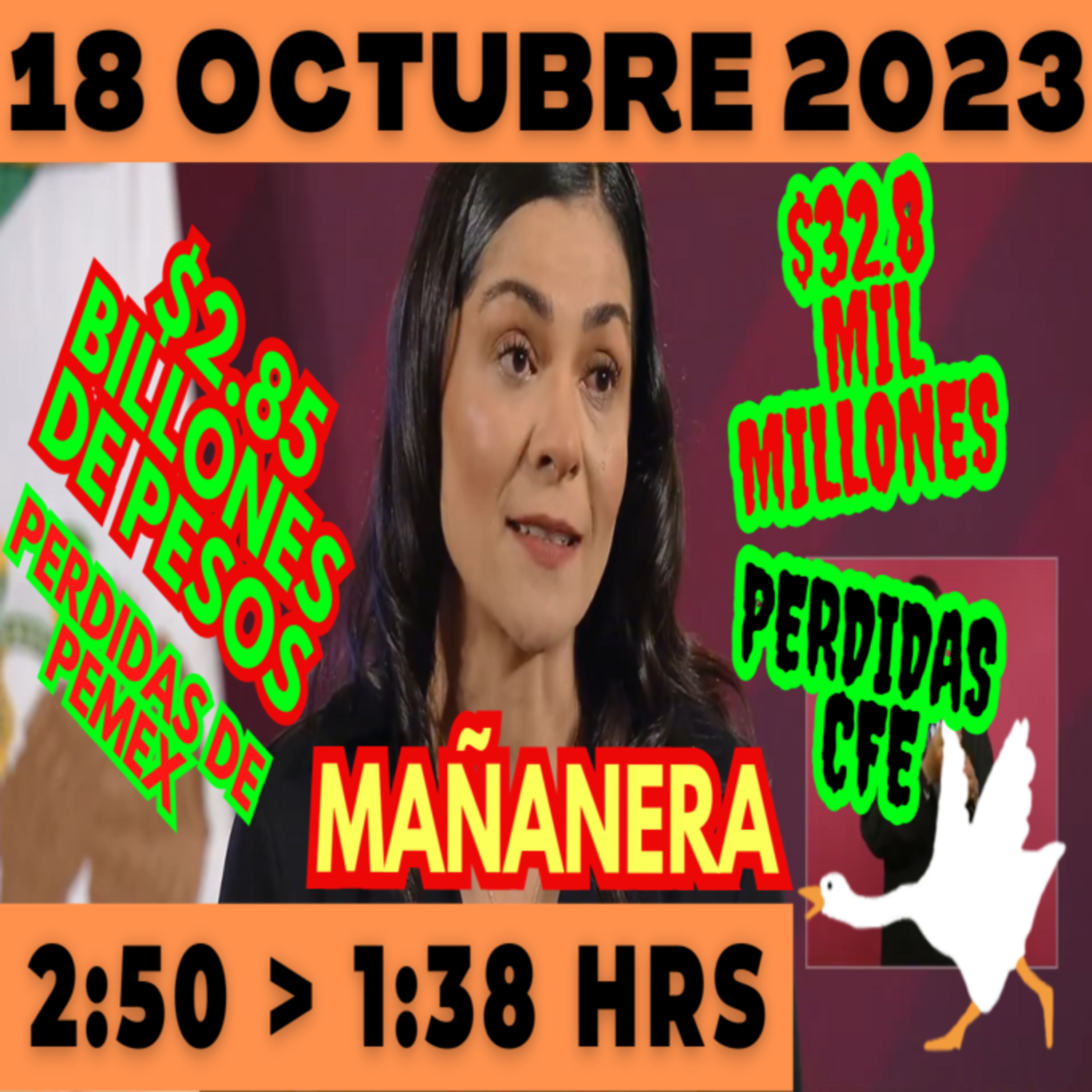 💩🐣 Conferencia de prensa matutina *Miércoles 18 de Octubre 2023* Presidente AMLO de 2:50 a 1:38. episode artwork