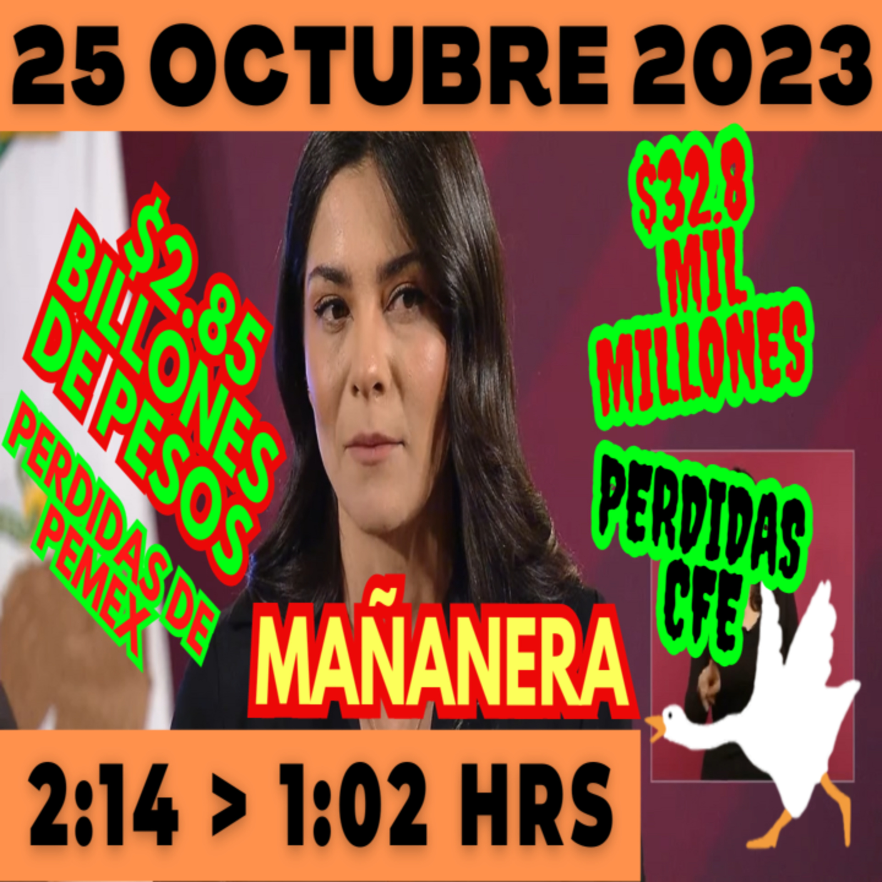 💩🐣 Conferencia de prensa matutina *Miércoles 25 de Octubre 2023* Presidente AMLO de 2:14 a 1:02. episode artwork